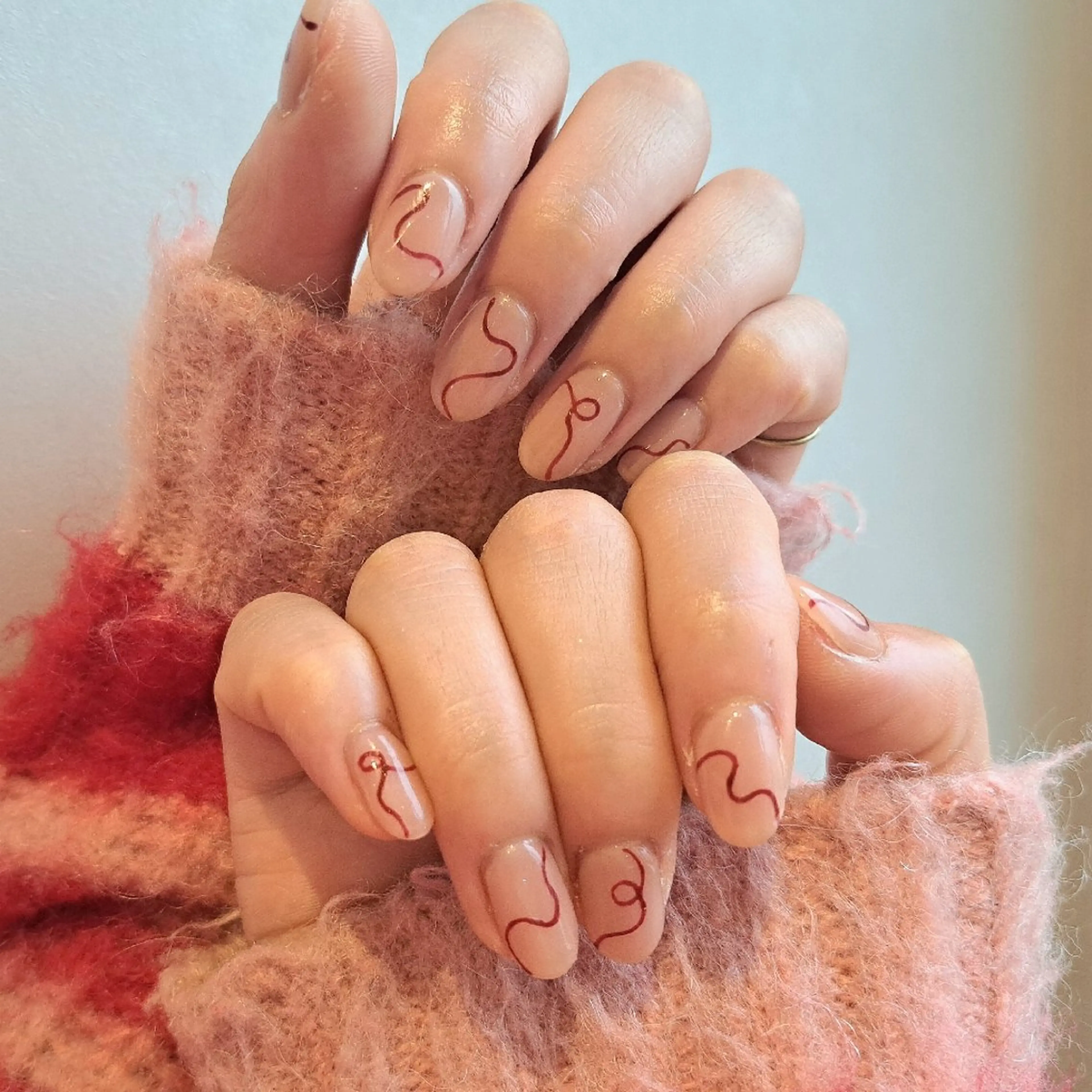 ネイル アートネイル ジェルネイル 持ち込み リボン ハンドネイル Nail mood デザイン持ち込みokのネイルデザイン