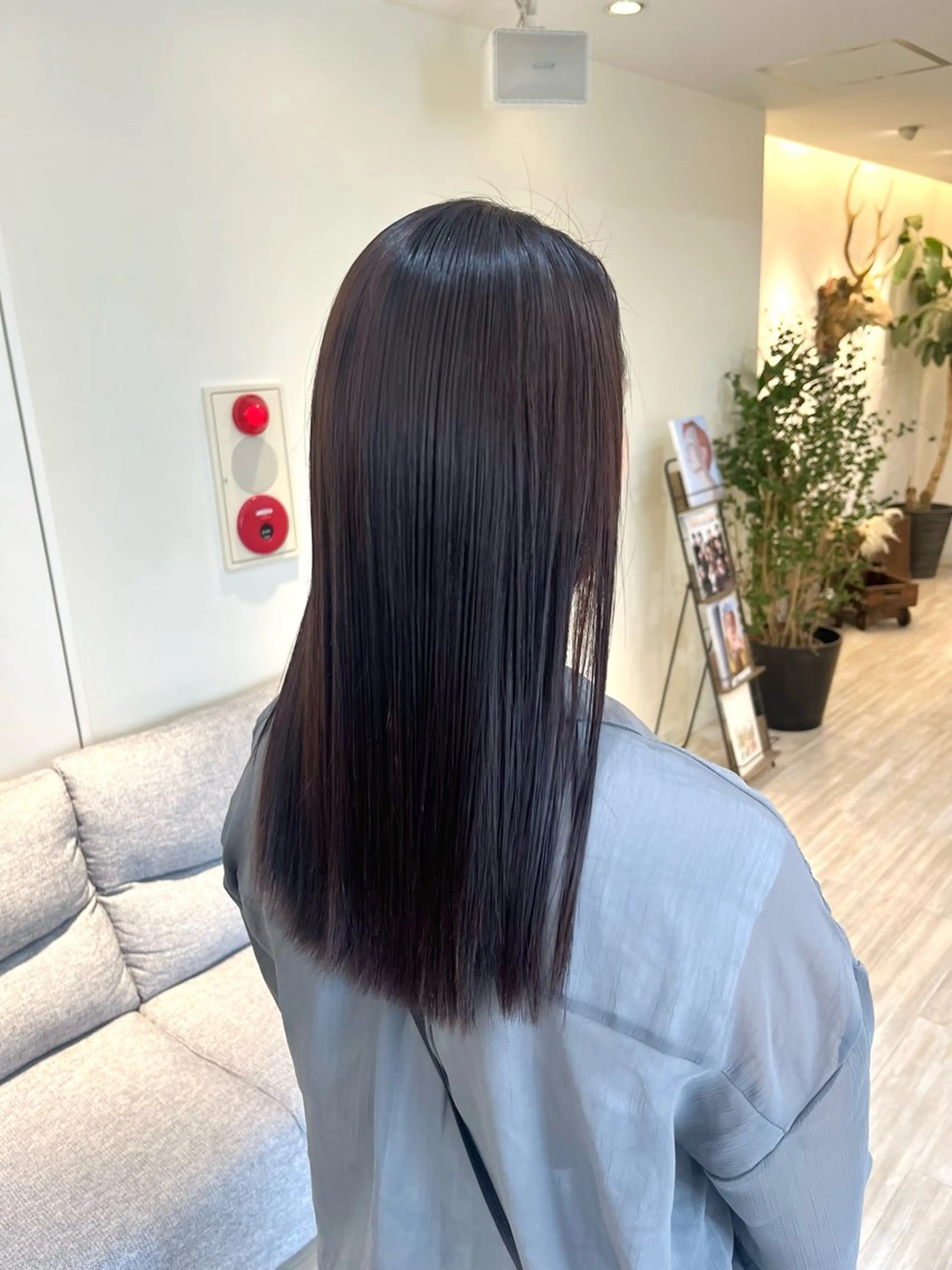 セミロング カラー パーマ カット ヘアカラー 縮毛矯正 つぼみ/パーマ ／レイヤー／ボブのヘアスタイル