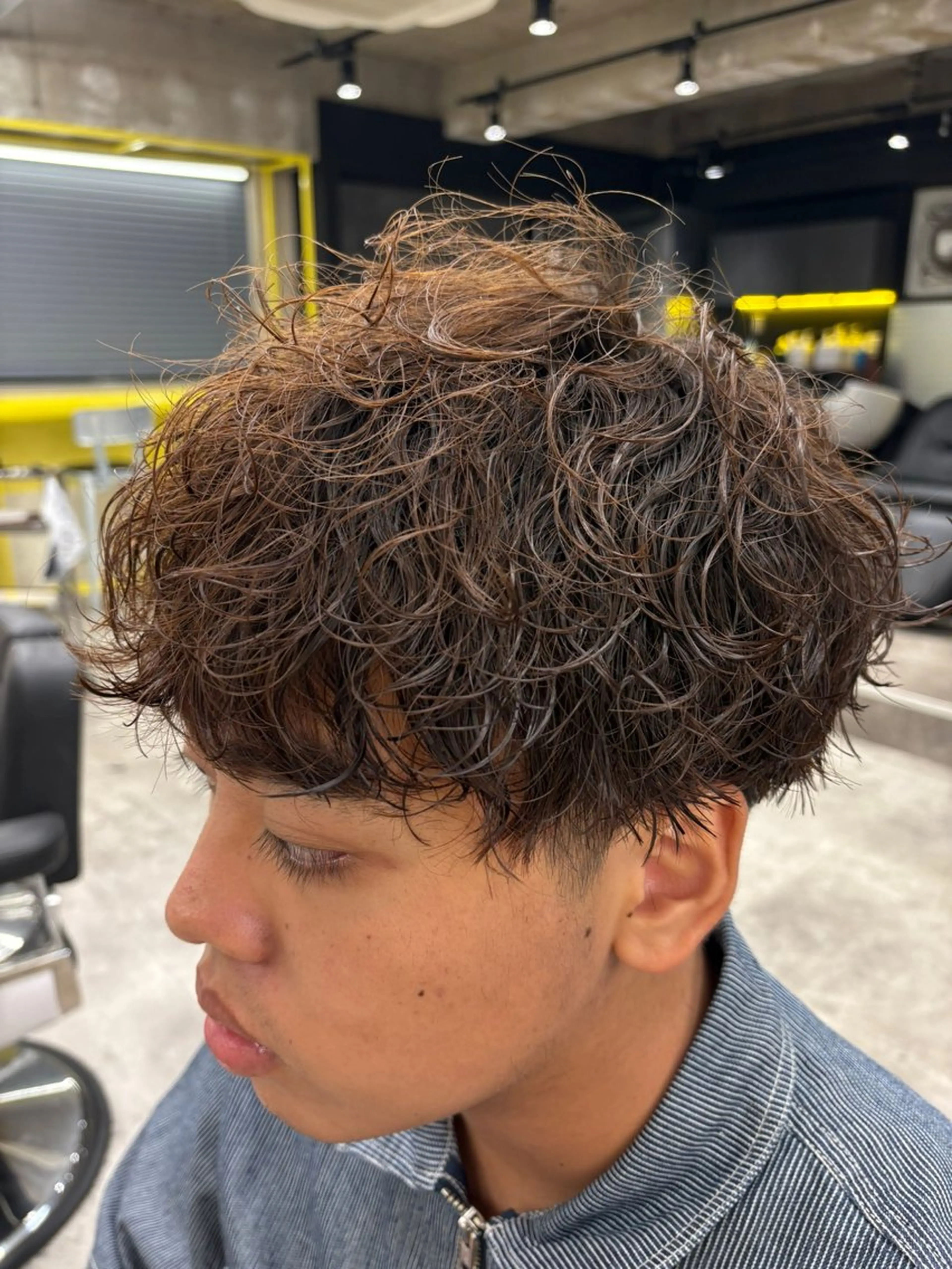 ショート パーマ メンズ カット パーマ EIGHTMEN 池袋東口店所属・池袋メンズ専門💣 玉造利樹のヘアスタイル