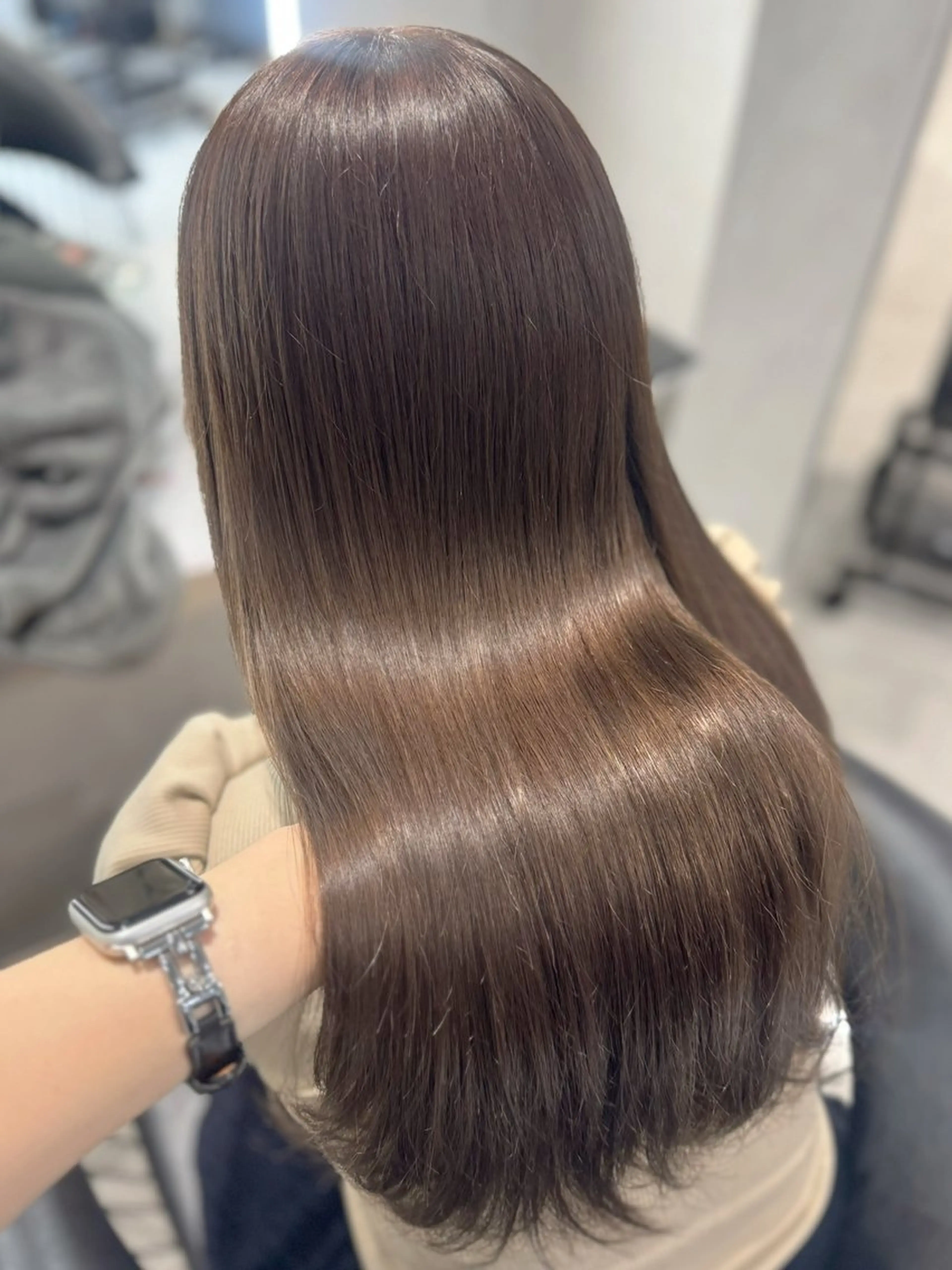 セミロング カラー ヘアカラー トリートメント 🐈‍⬛カチモリ/暖 色/𝐌𝐢𝐤𝐮のヘアスタイル