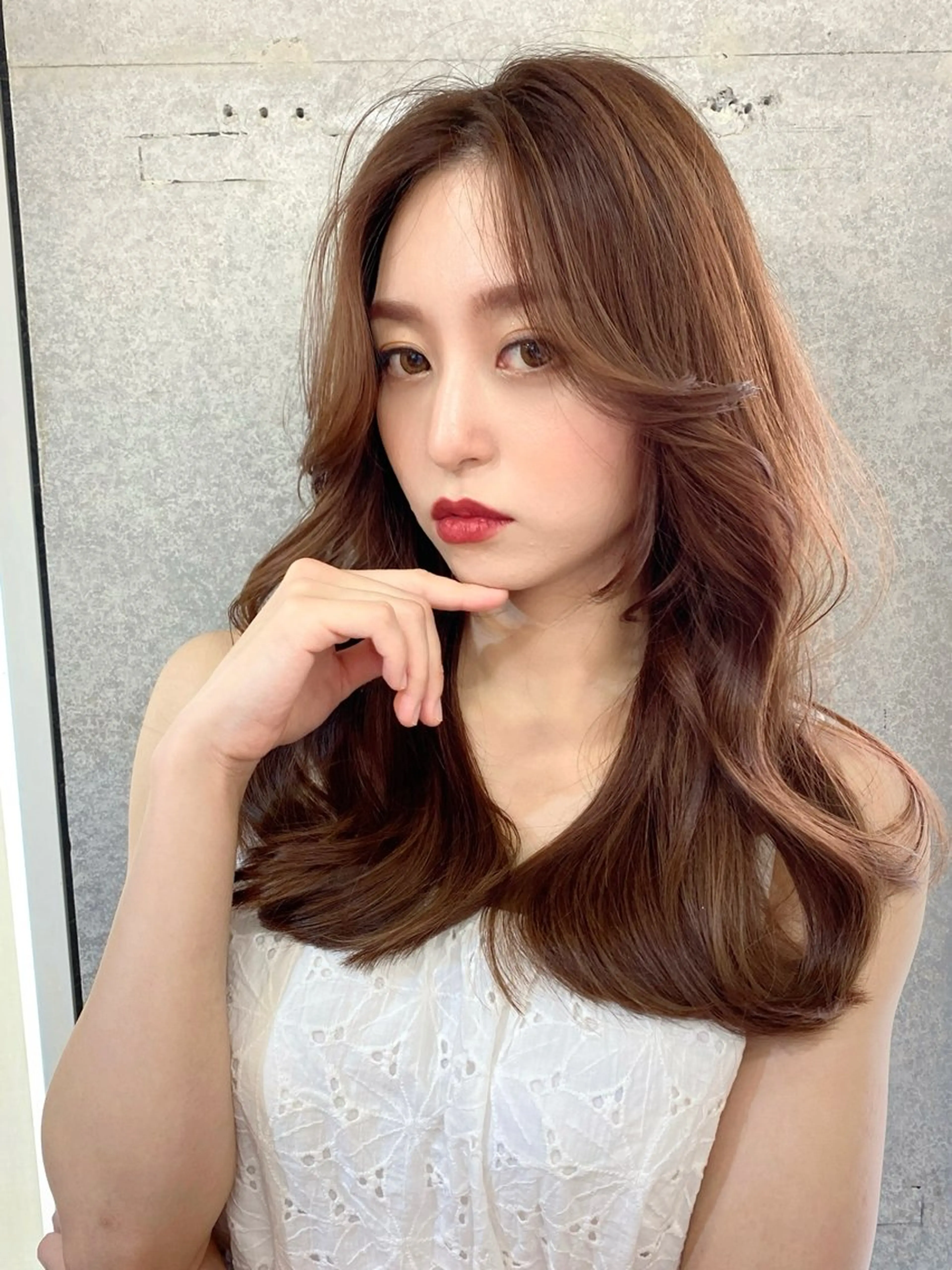 ロング カラー パーマ 似合わせレイヤー 🇰🇷荒木洋文のヘアスタイル