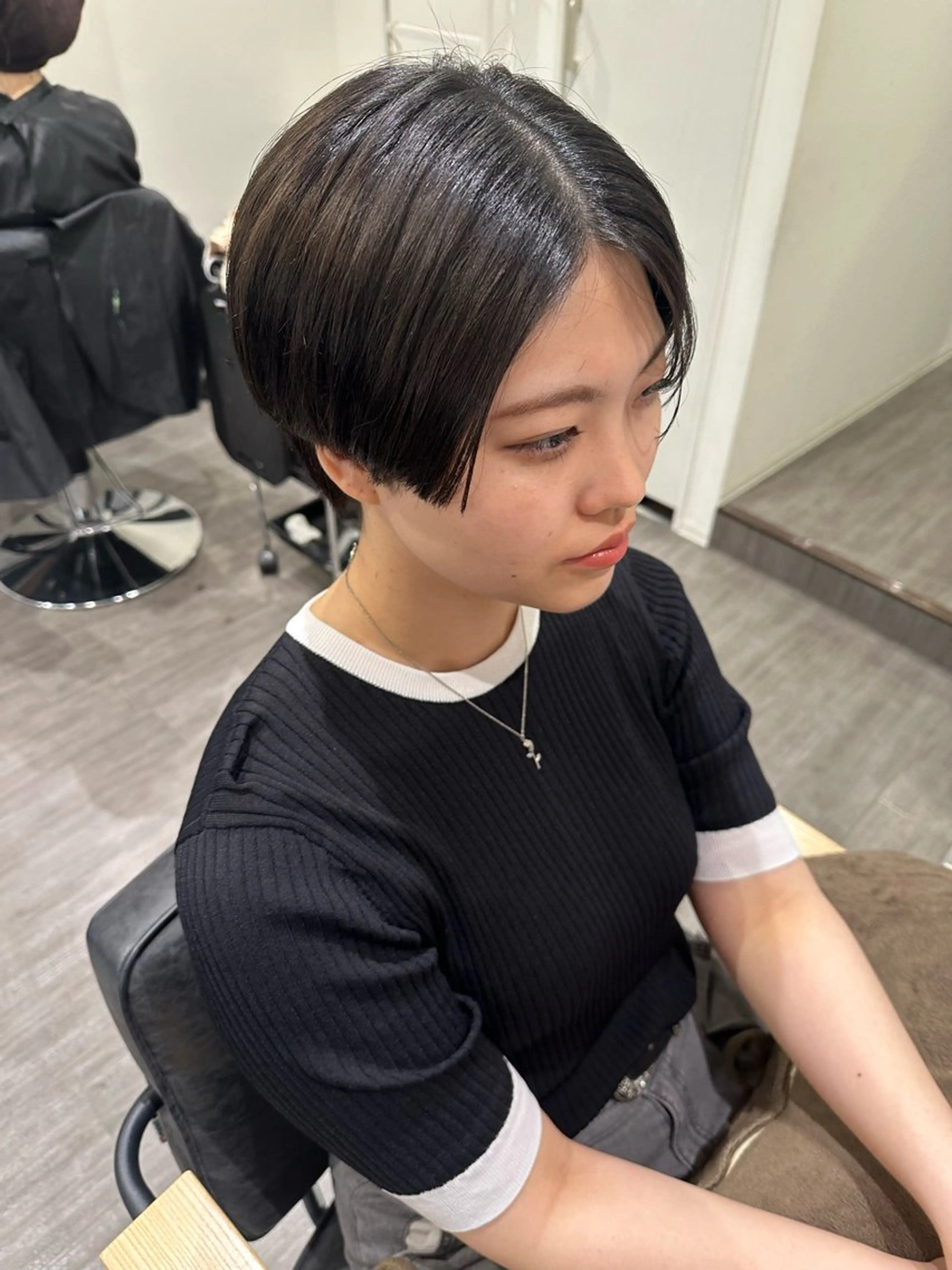 ショート ショートヘア カット ヘアカラー トリートメント 艶髪レイヤー上田 紗也🇰🇷💗のヘアスタイル