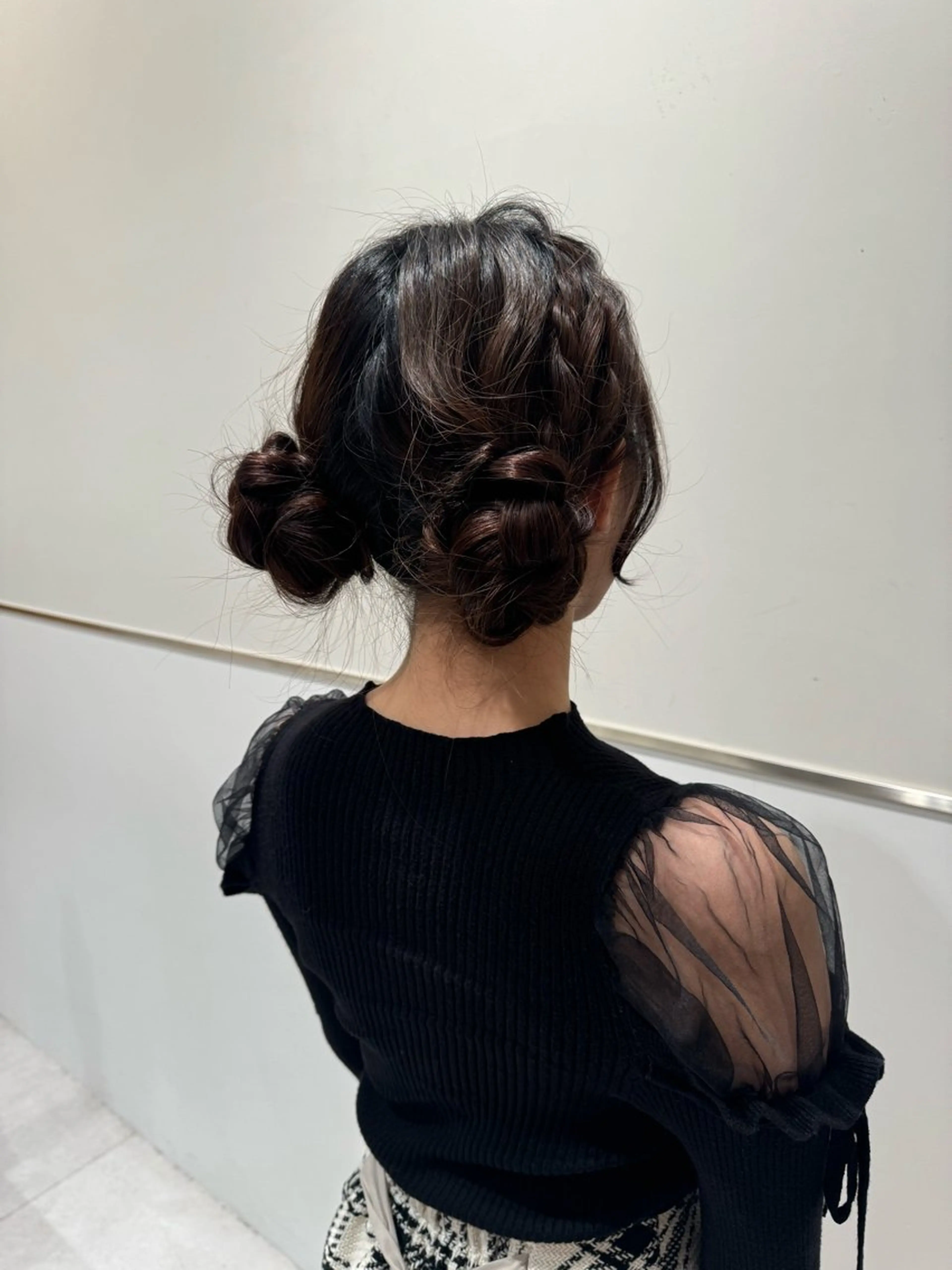 ロング ヘアアレンジ ヘアアレンジ/ 透明感カラー/まひろのヘアスタイル