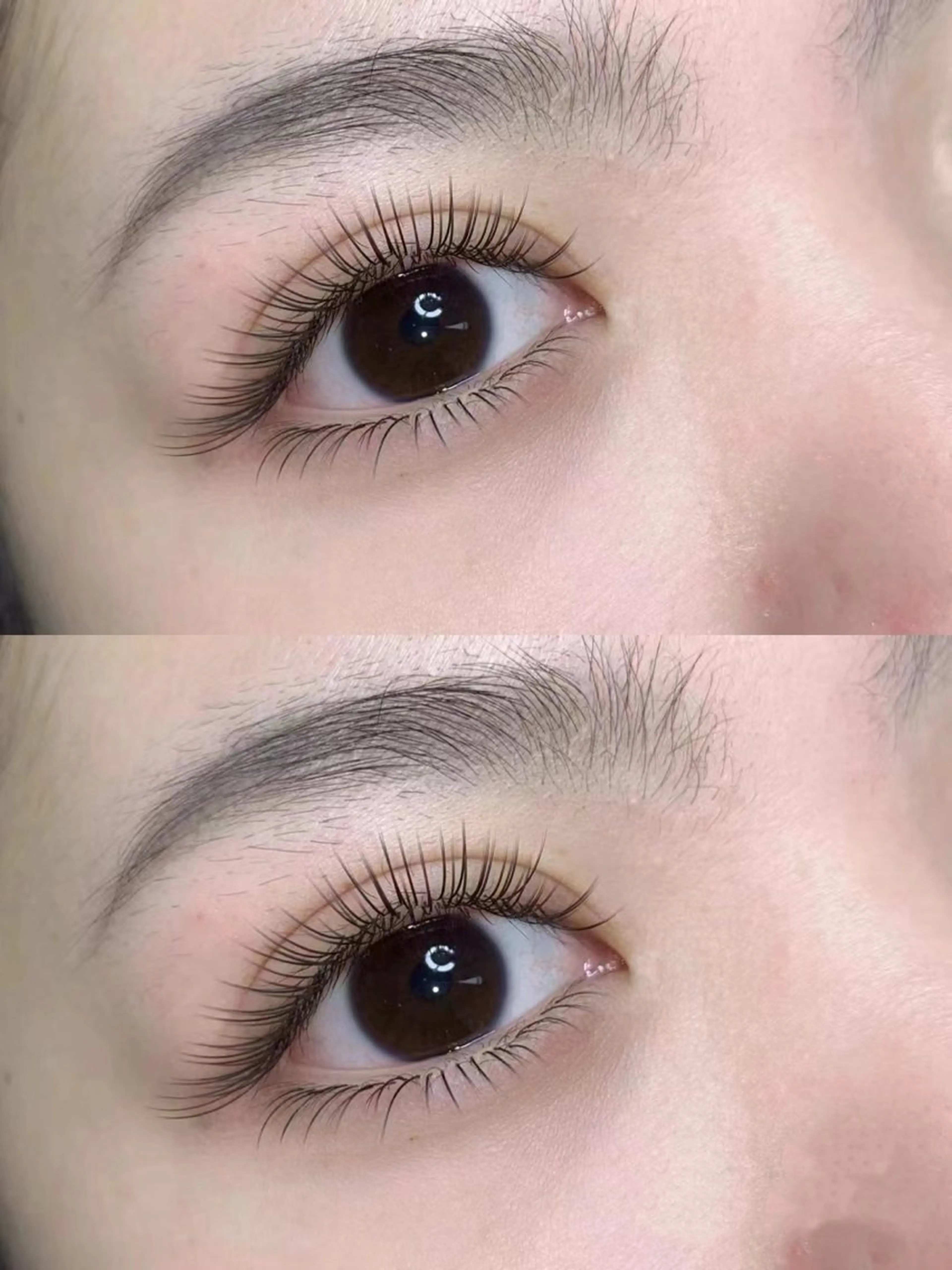 マツエク・マツパ バインドロック カラーマツエク フラットラッシュ ナチュラル パリジェンヌラッシュリフト YK• マツエクサロンのマツエク・マツパデザイン