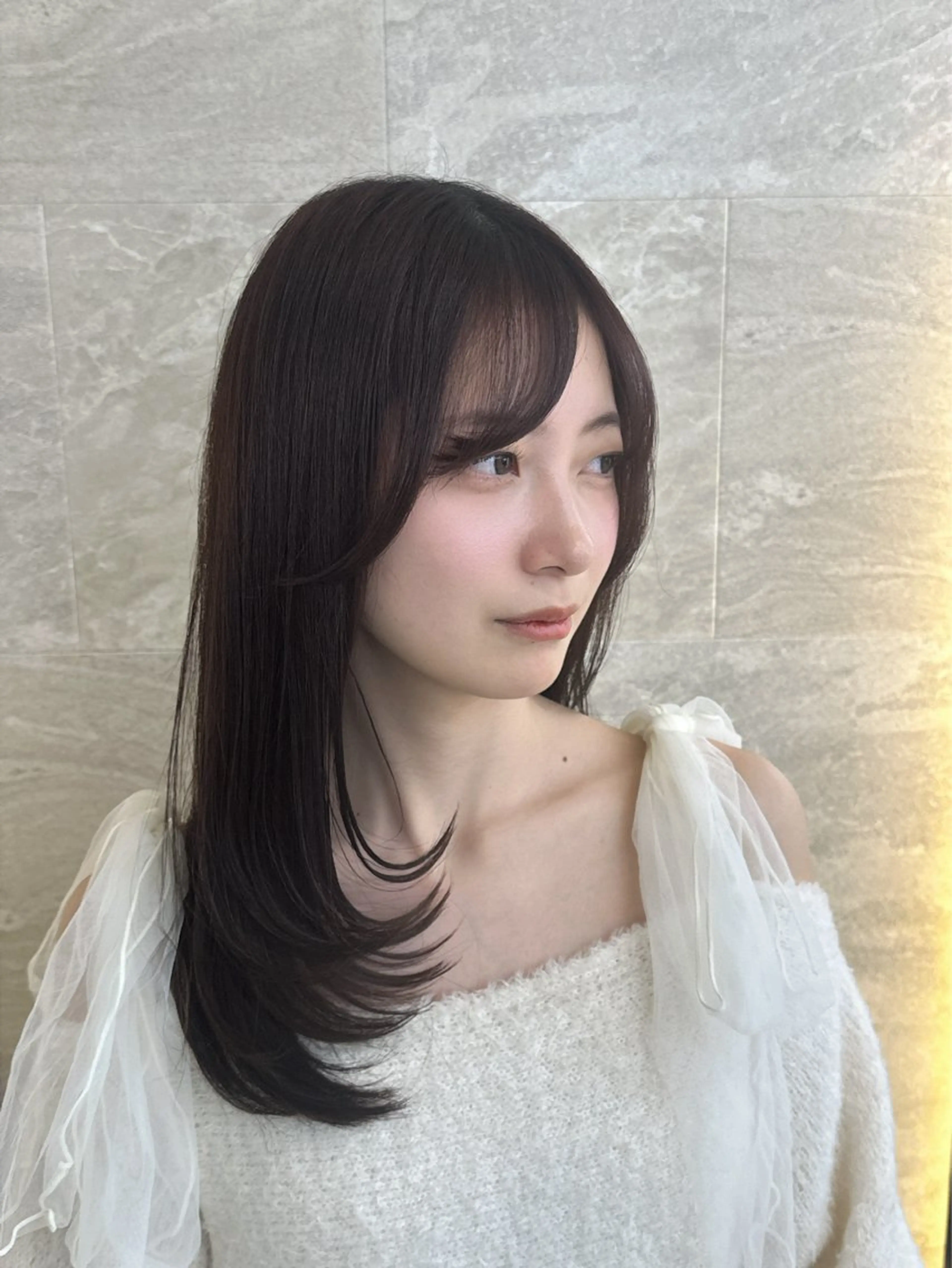 ロング カット 縮毛矯正 トリートメント 💖アイドル前髪/韓 国/美髪/小原幹太のヘアスタイル