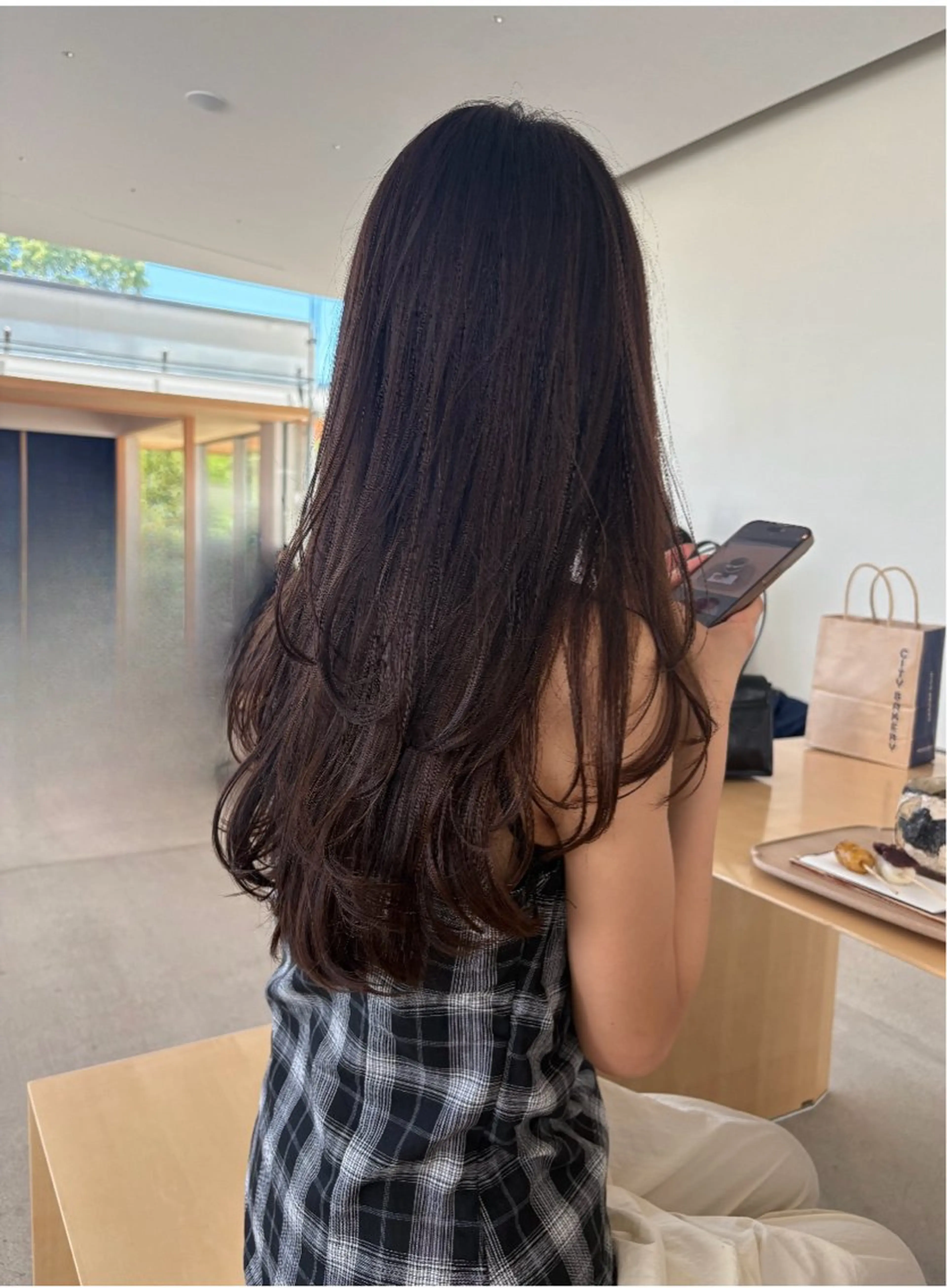 ロング カラー レイヤーカット 梅田/柔らかカラー/ オオハシ リナコのヘアスタイル