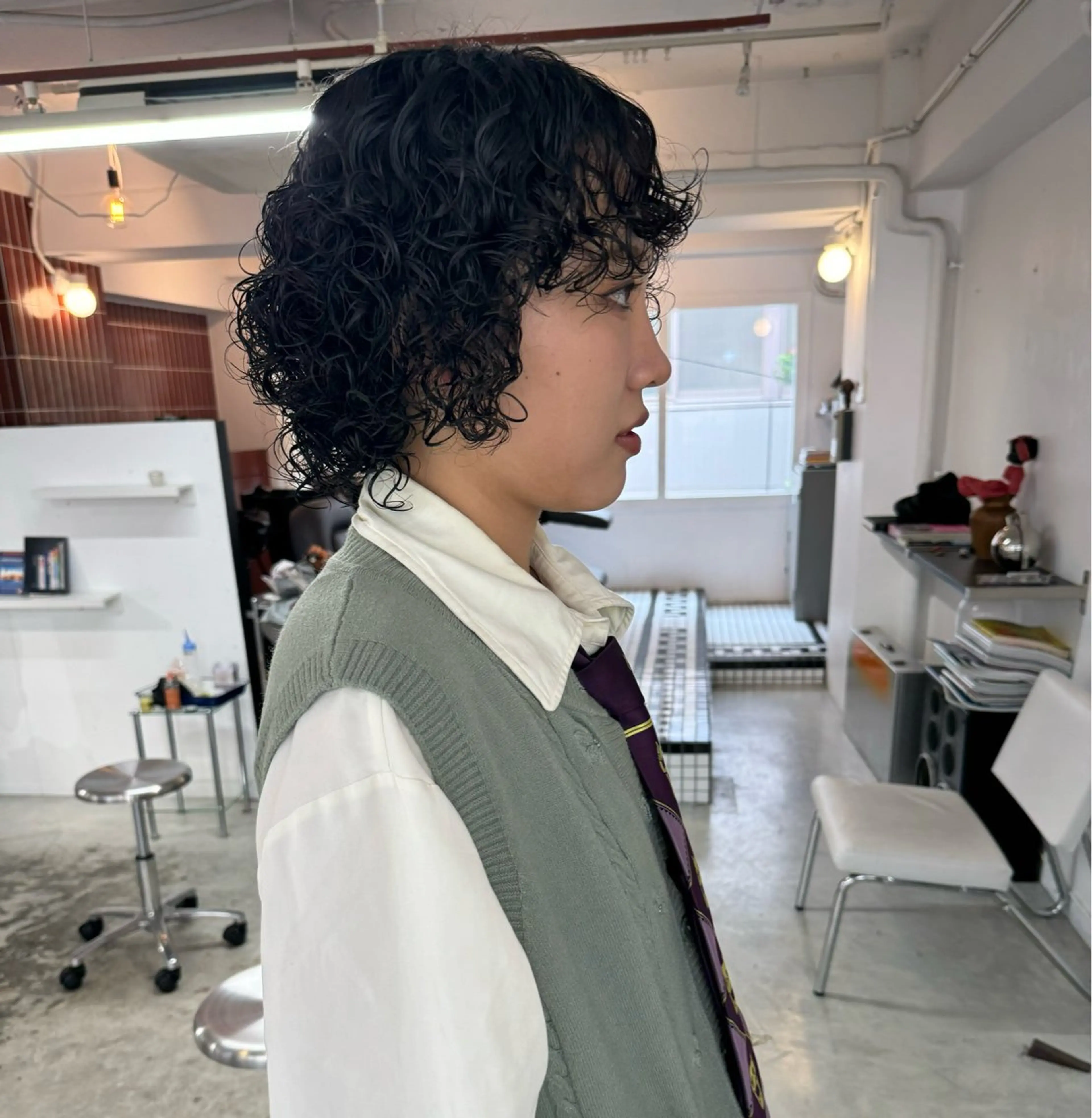 ミディアム パーマ こはる／ハードパーマ /癖毛風パーマ🧃のヘアスタイル