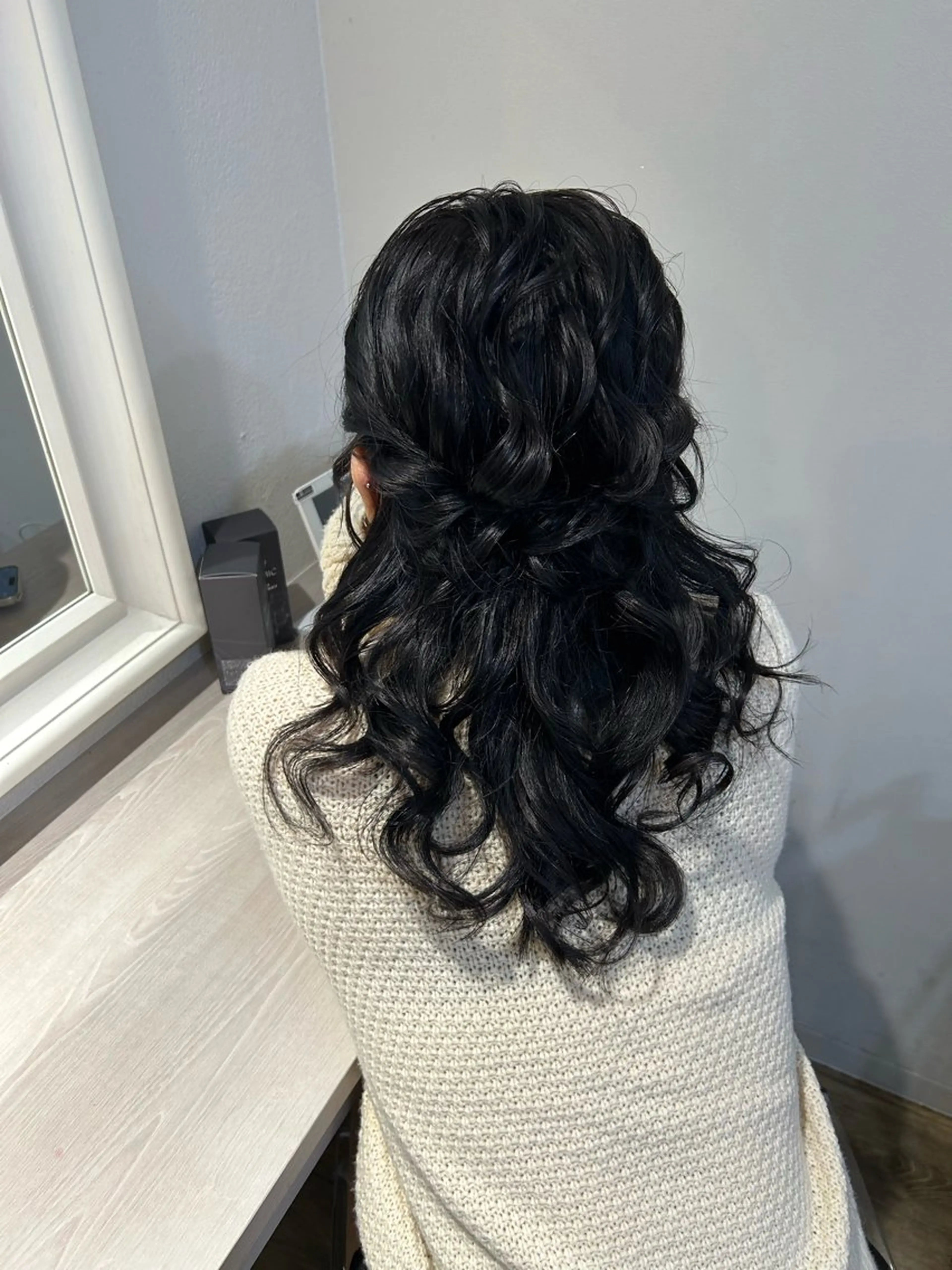 セミロング ボブ くびれヘア 顔周りカット 韓国風ヘア レイヤーカット ブリーチなしベージュ /ヘアセット/ミユのヘアスタイル