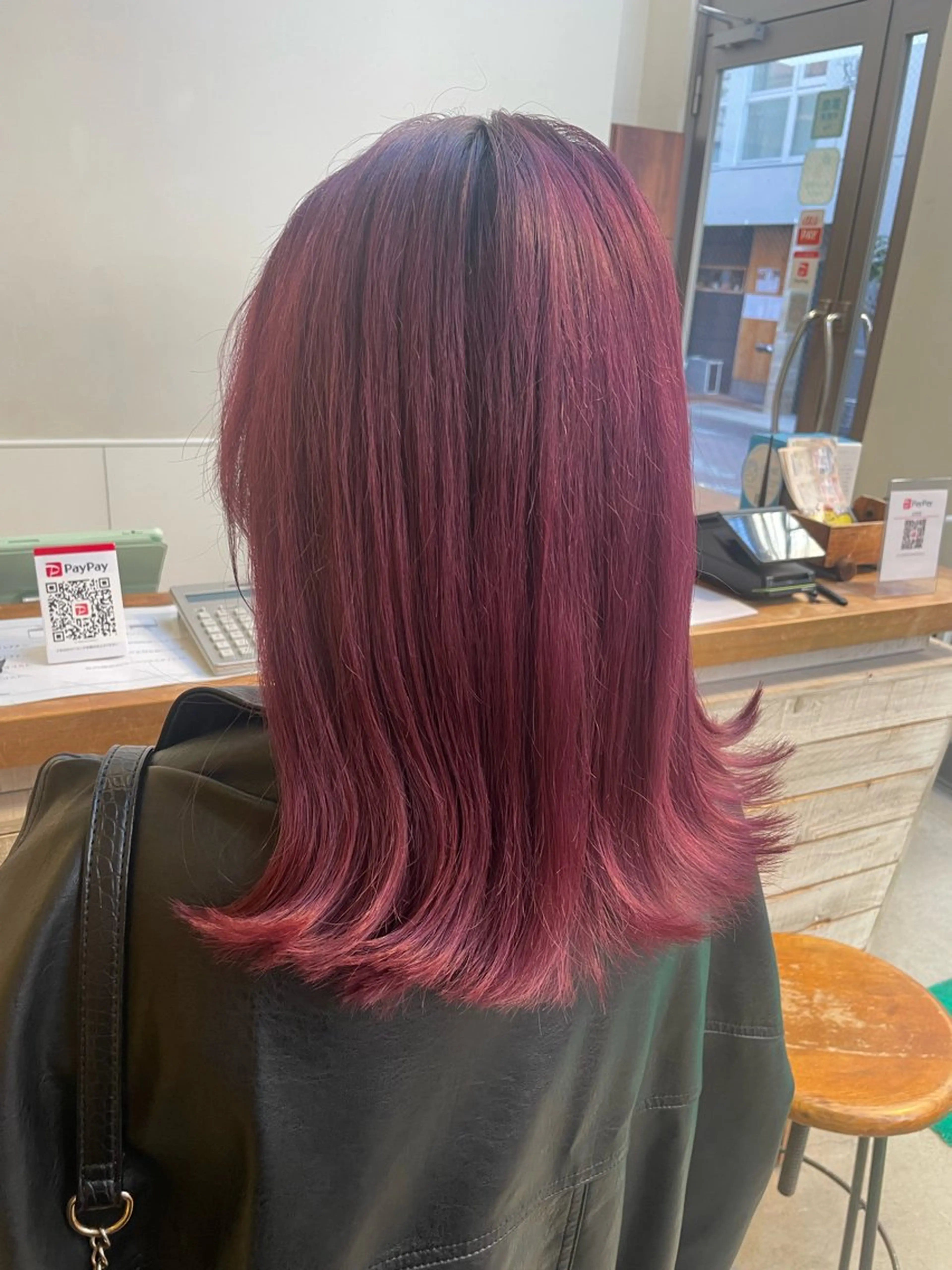 セミロング カラー レッドカラー カット ヘアカラー トリートメント EARTH菊名店👾 ひらのすぐるのヘアスタイル