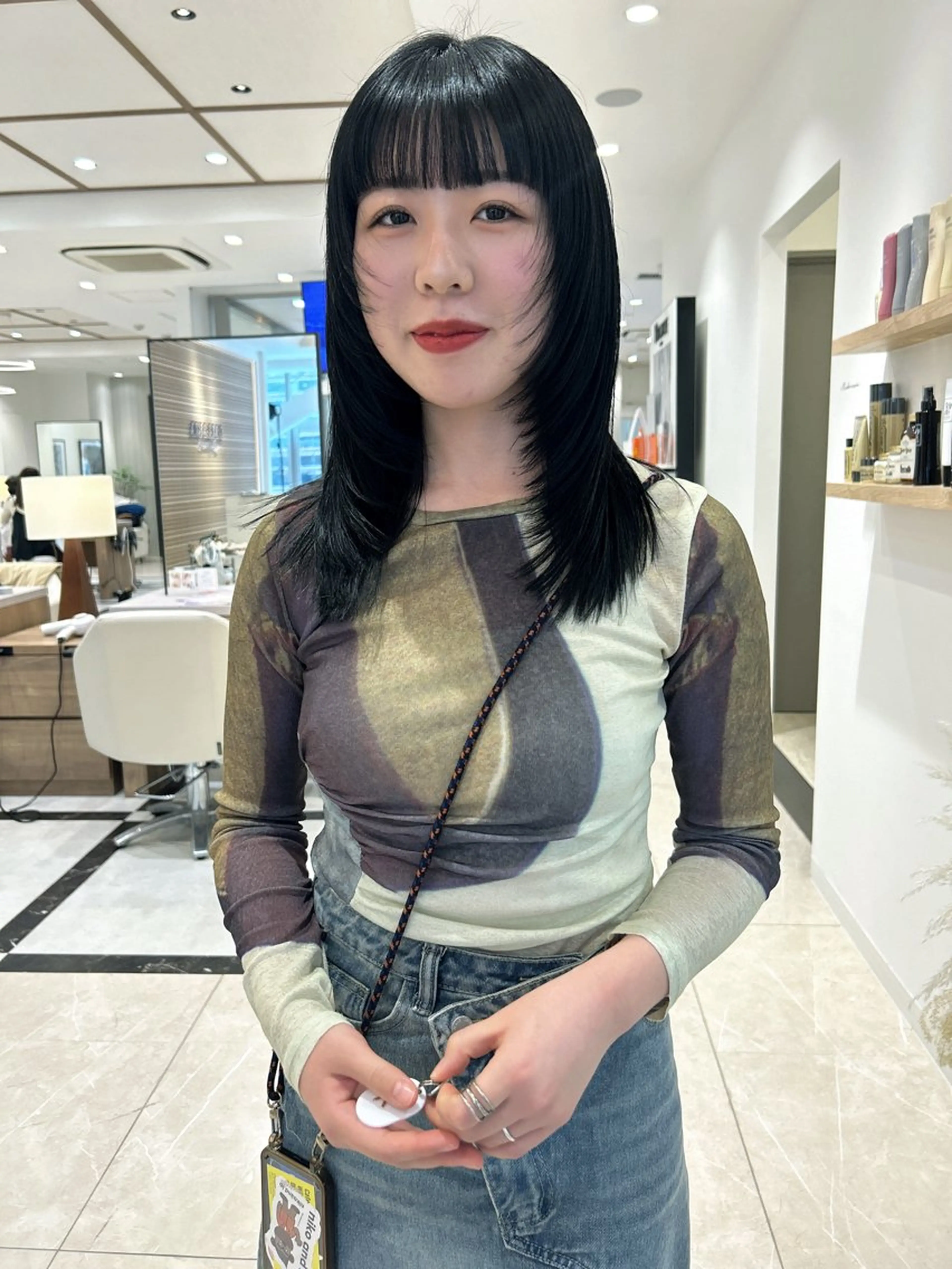 セミロング カラー メンズヘア/レイヤー /ボブ山内春輝のヘアスタイル