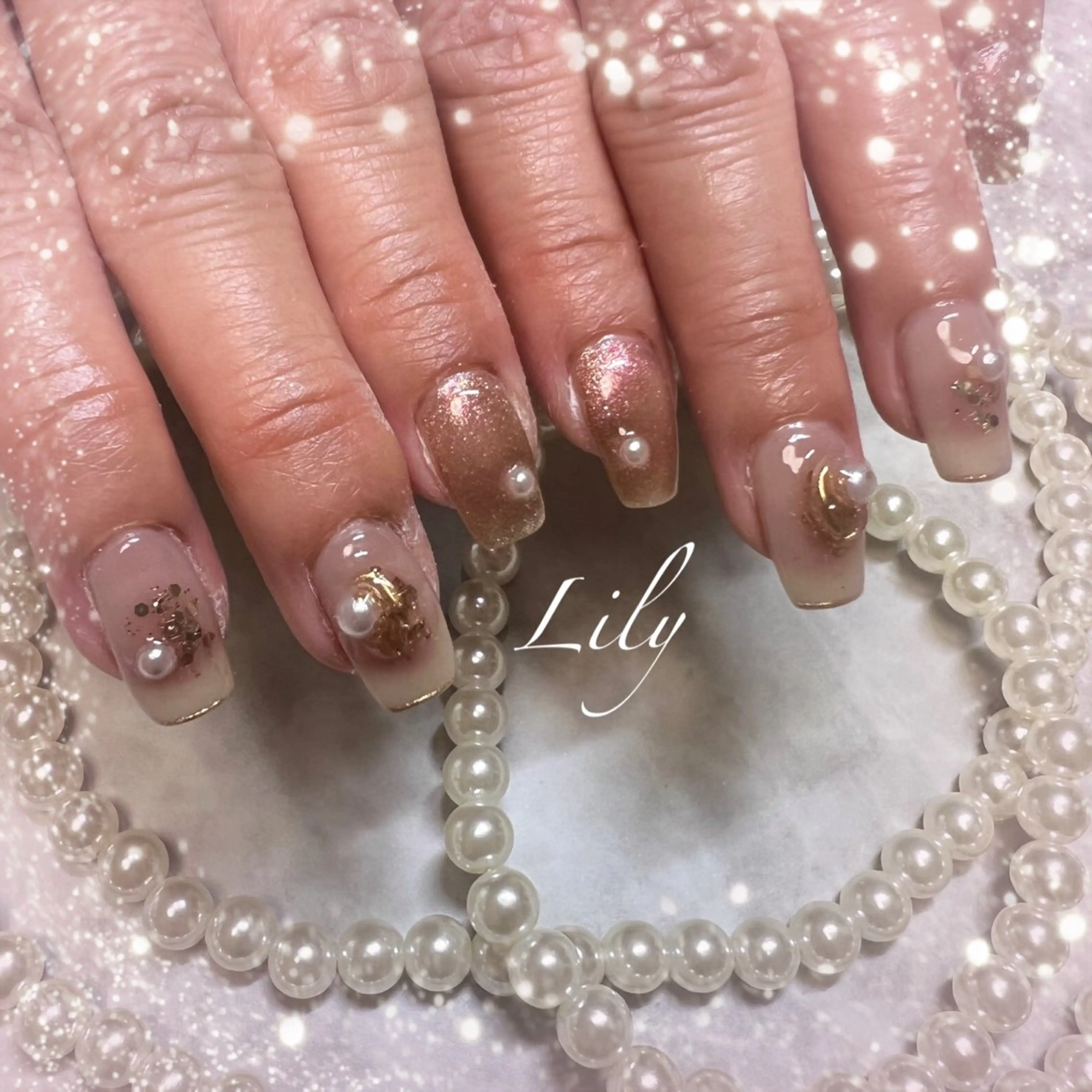 ネイル ハンドネイル Lily*nail 🌻Mii🌻のネイルデザイン