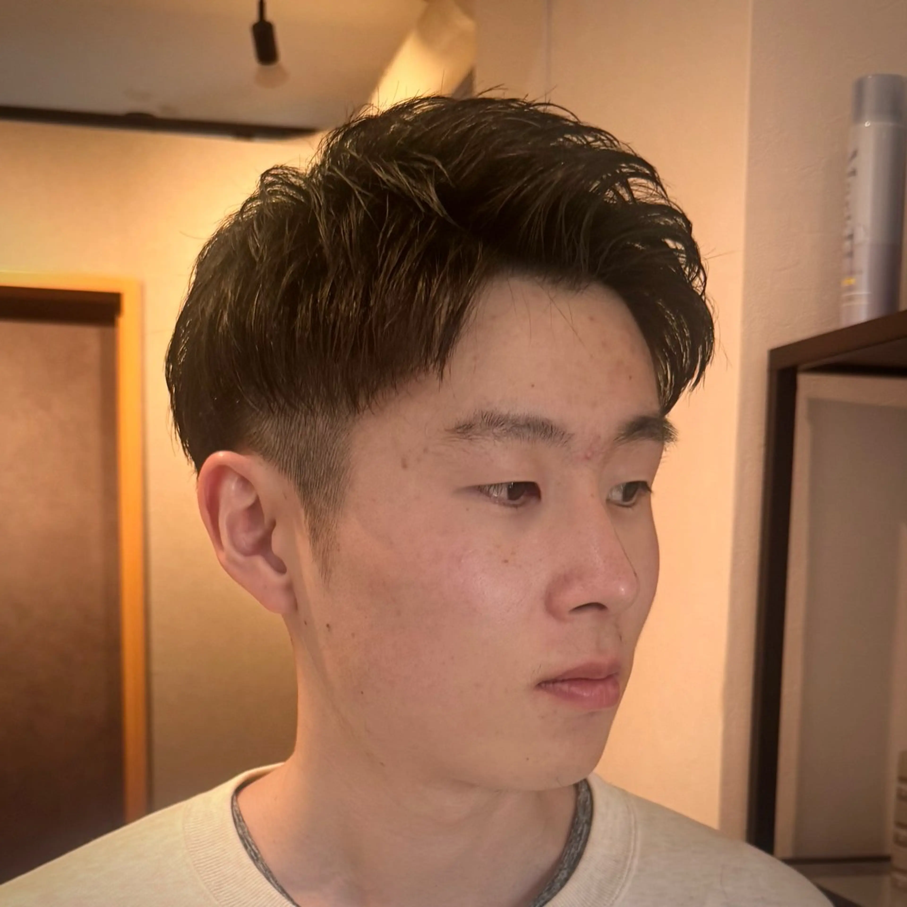 ショート メンズ アップバング カット 立川メンズカット/ メンズパーマ💈三上のヘアスタイル