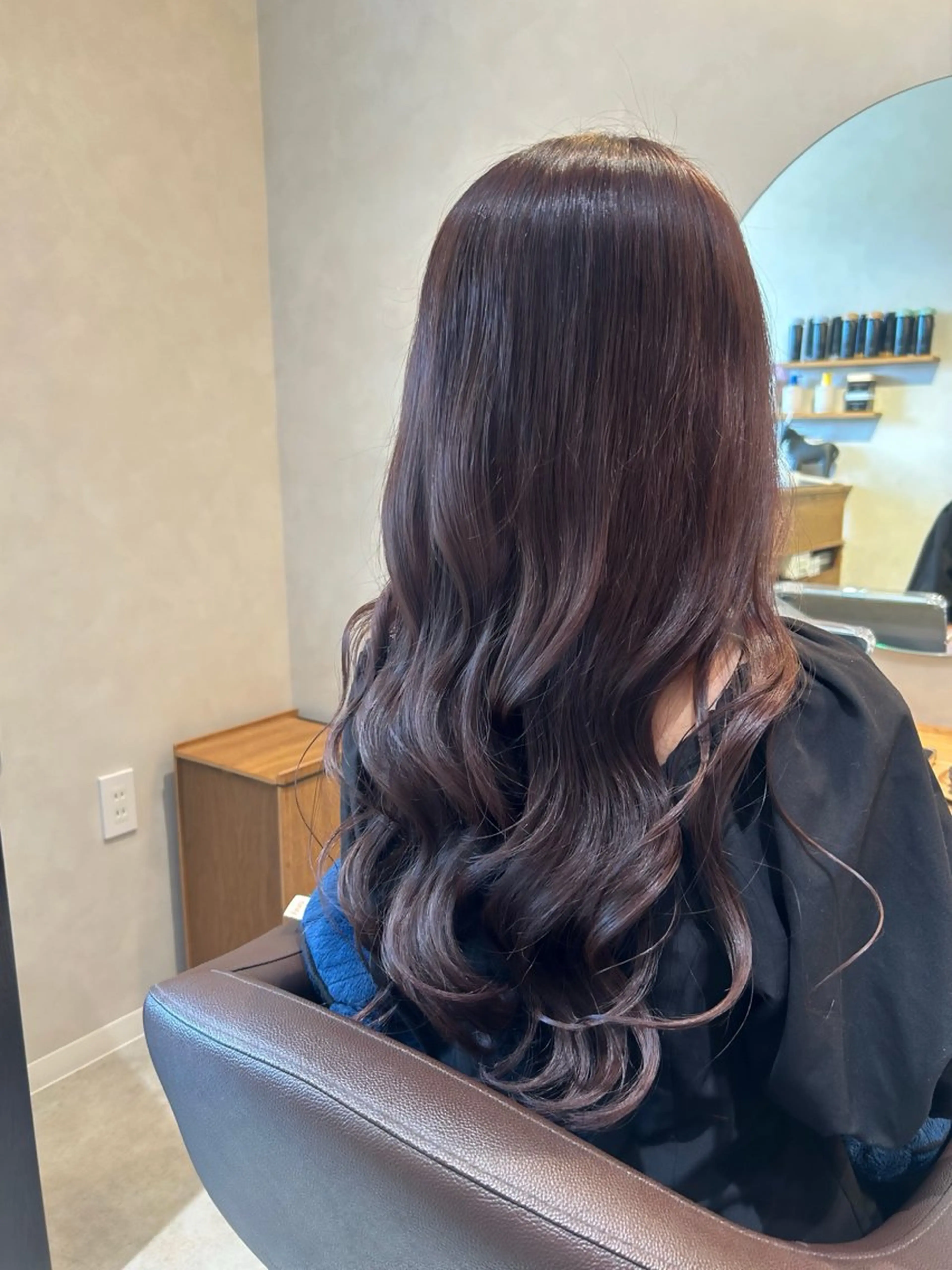 ロング カラー ラベンダーカラー 大城 かえでのヘアスタイル