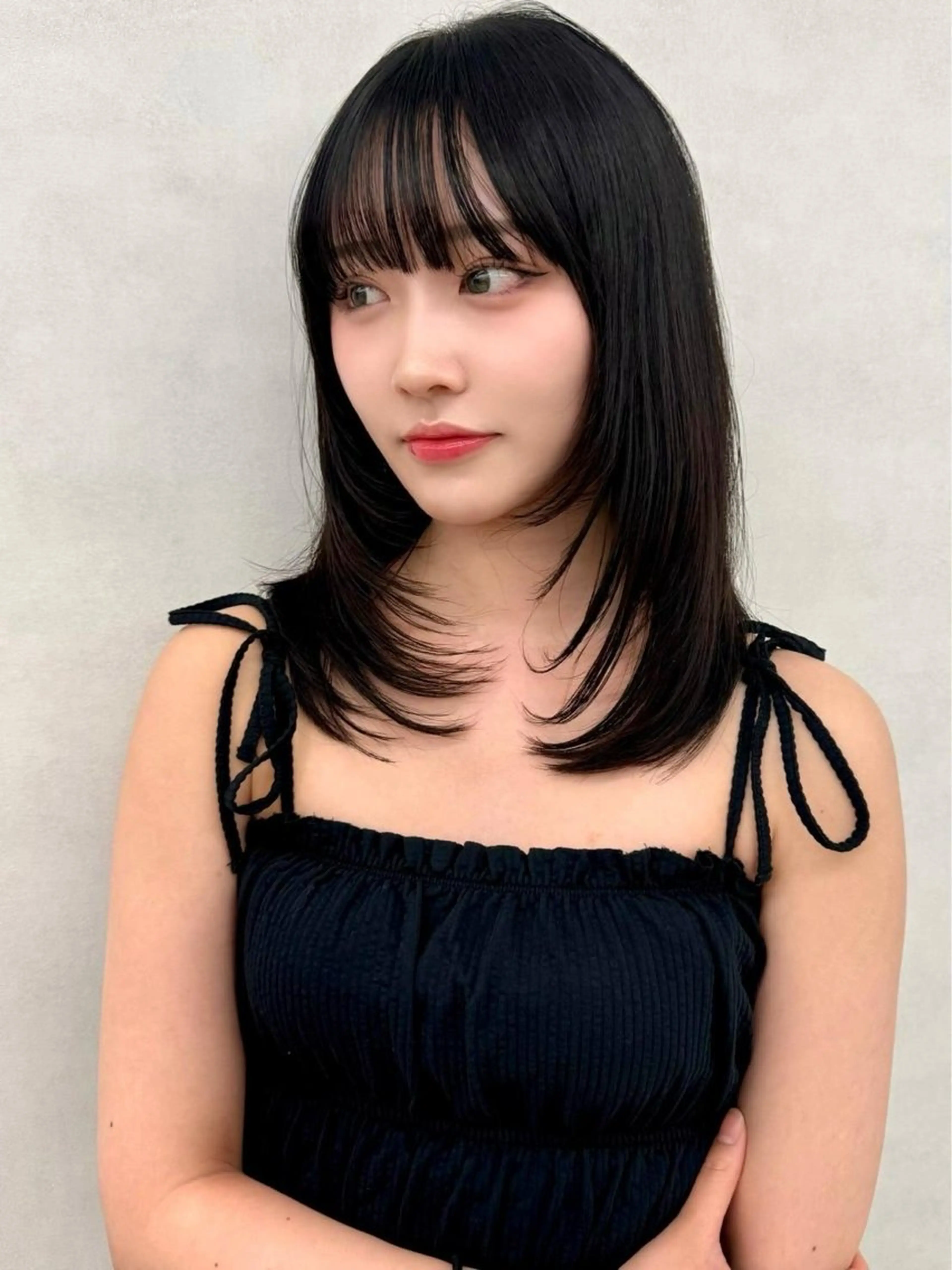 ロング カット ヘアカラー トリートメント 🇰🇷韓国レイヤー ケアカラー／田川佑紀のヘアスタイル