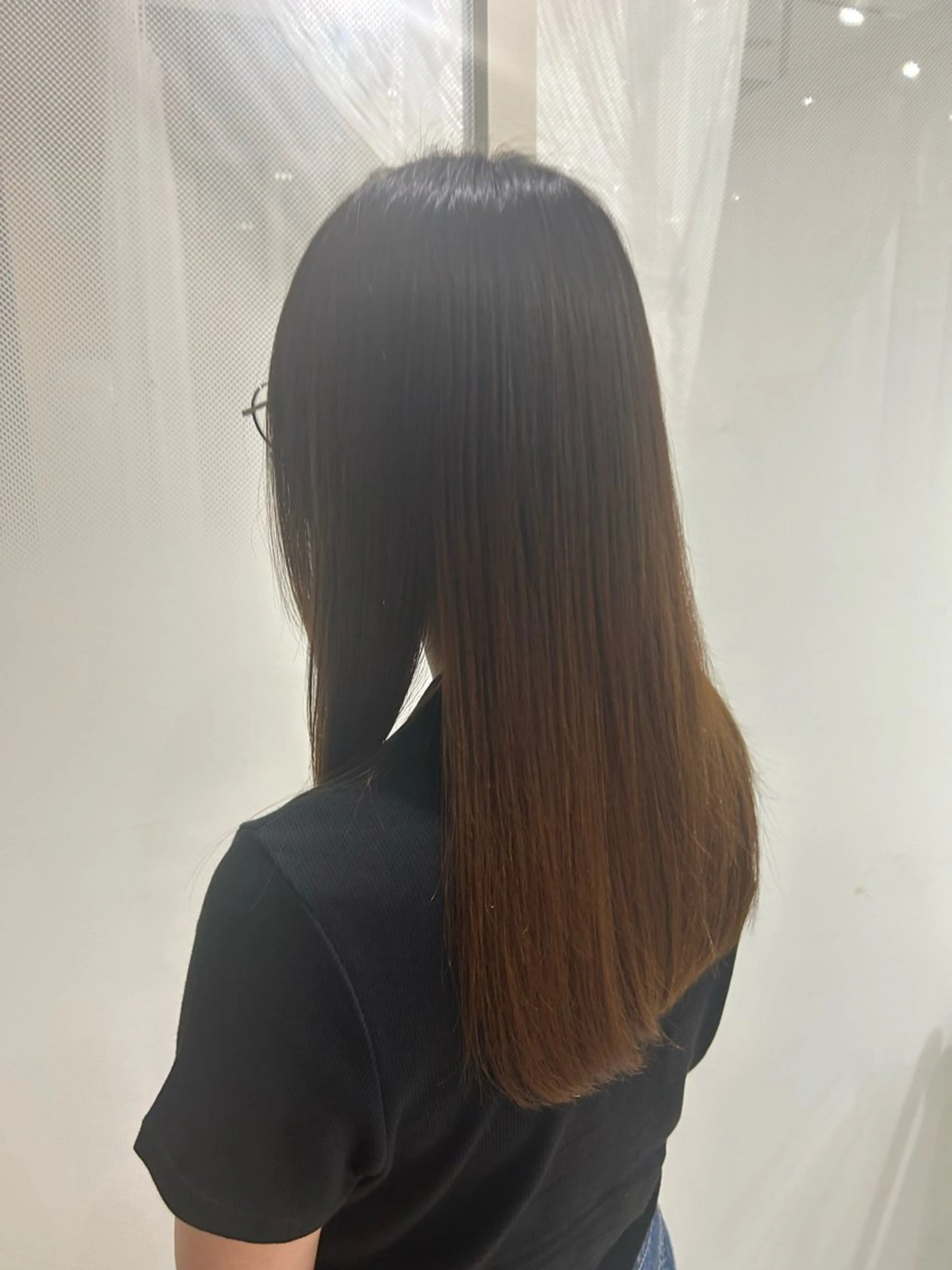 セミロング 縮毛矯正 🫧透明感カラー/ 青山瑞季🫧のヘアスタイル