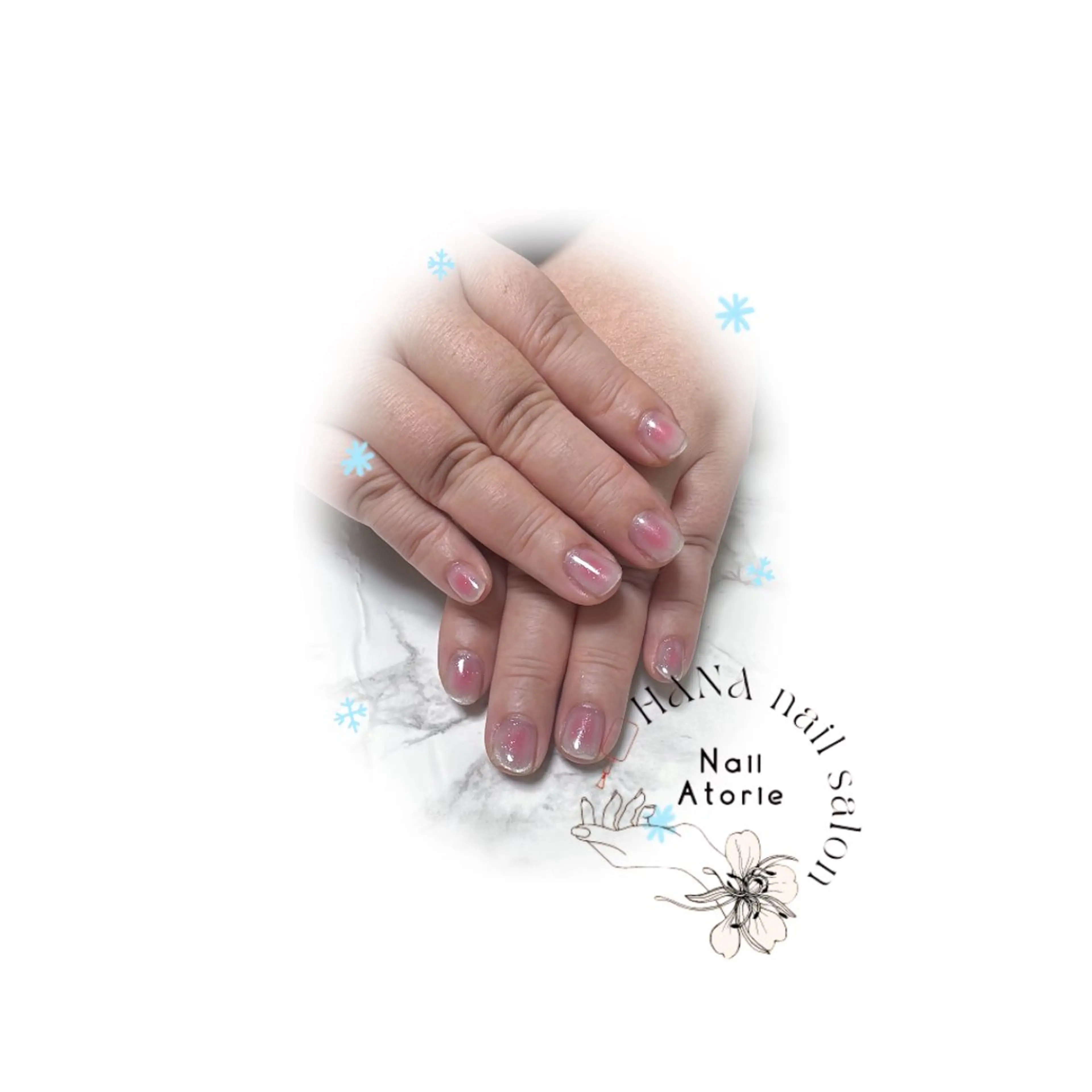 ネイル マグネットネイル シンプルネイル ハンドネイル HaNA 　nail salonのネイルデザイン