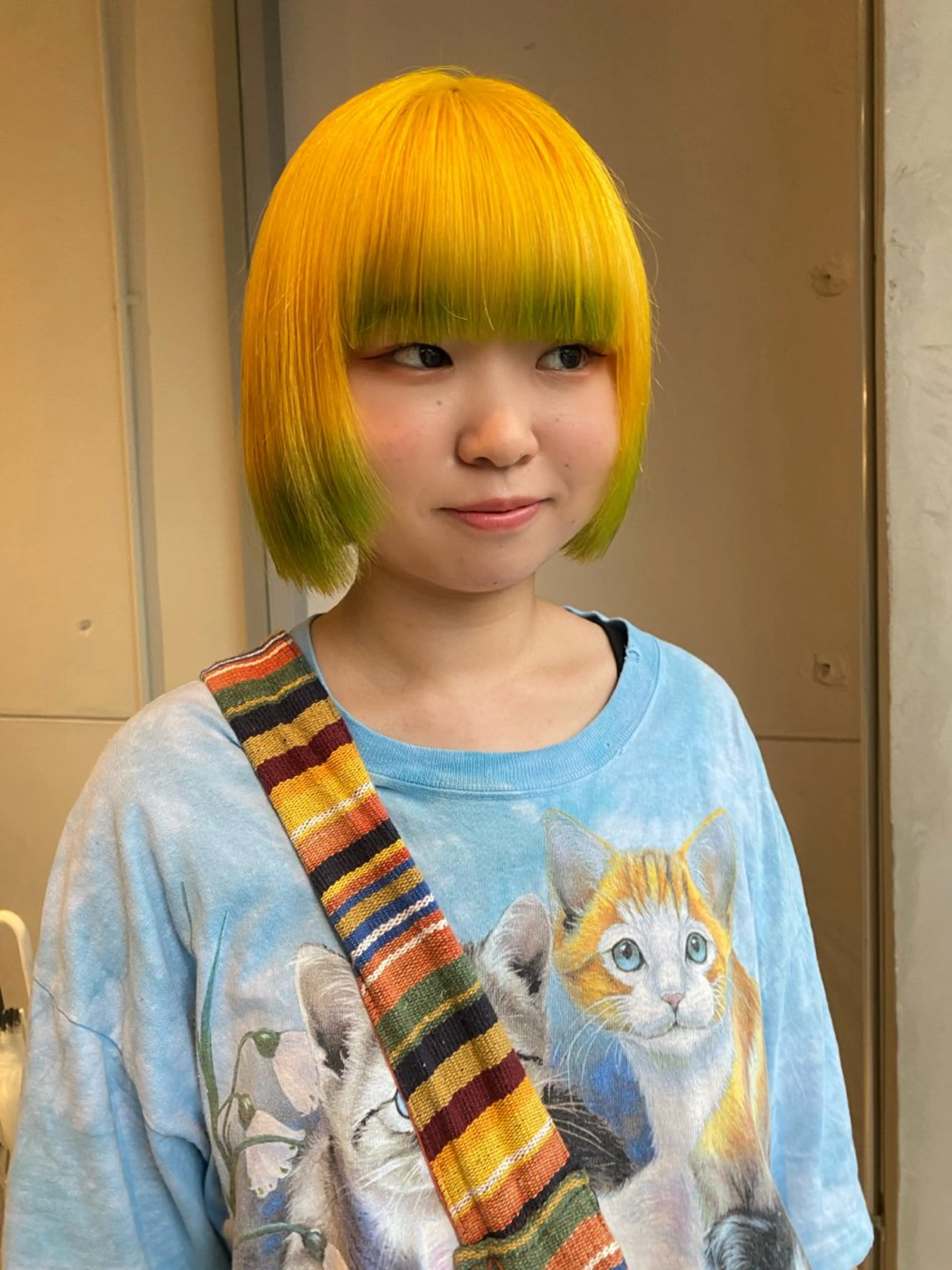 ロング ヘアカラー レイヤーカット/ ダブルカラーサクライのヘアスタイル