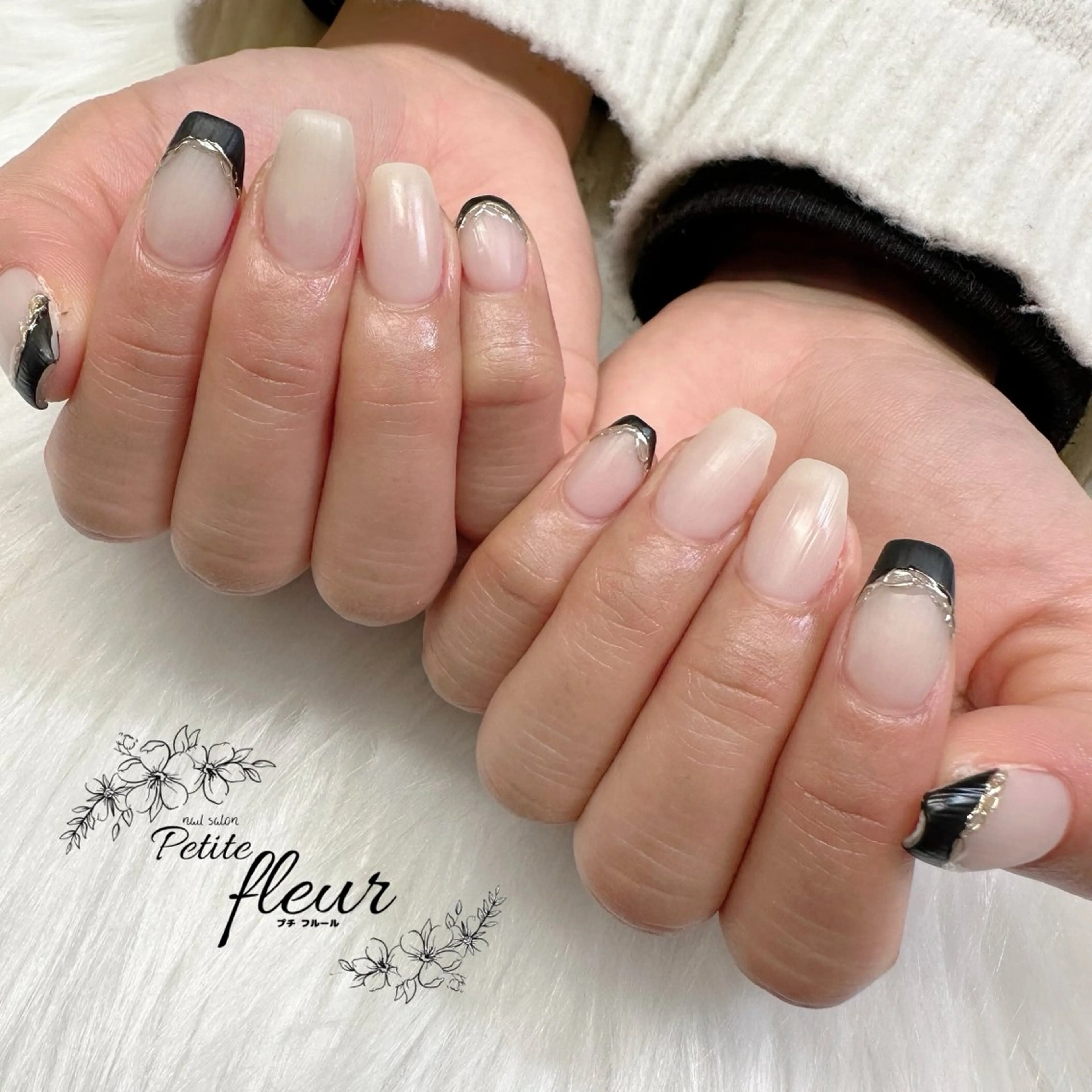 ネイル フレンチネイル マットネイル ミラーネイル ❁⃘*。Petite fleur❁⃘*りさのネイルデザイン