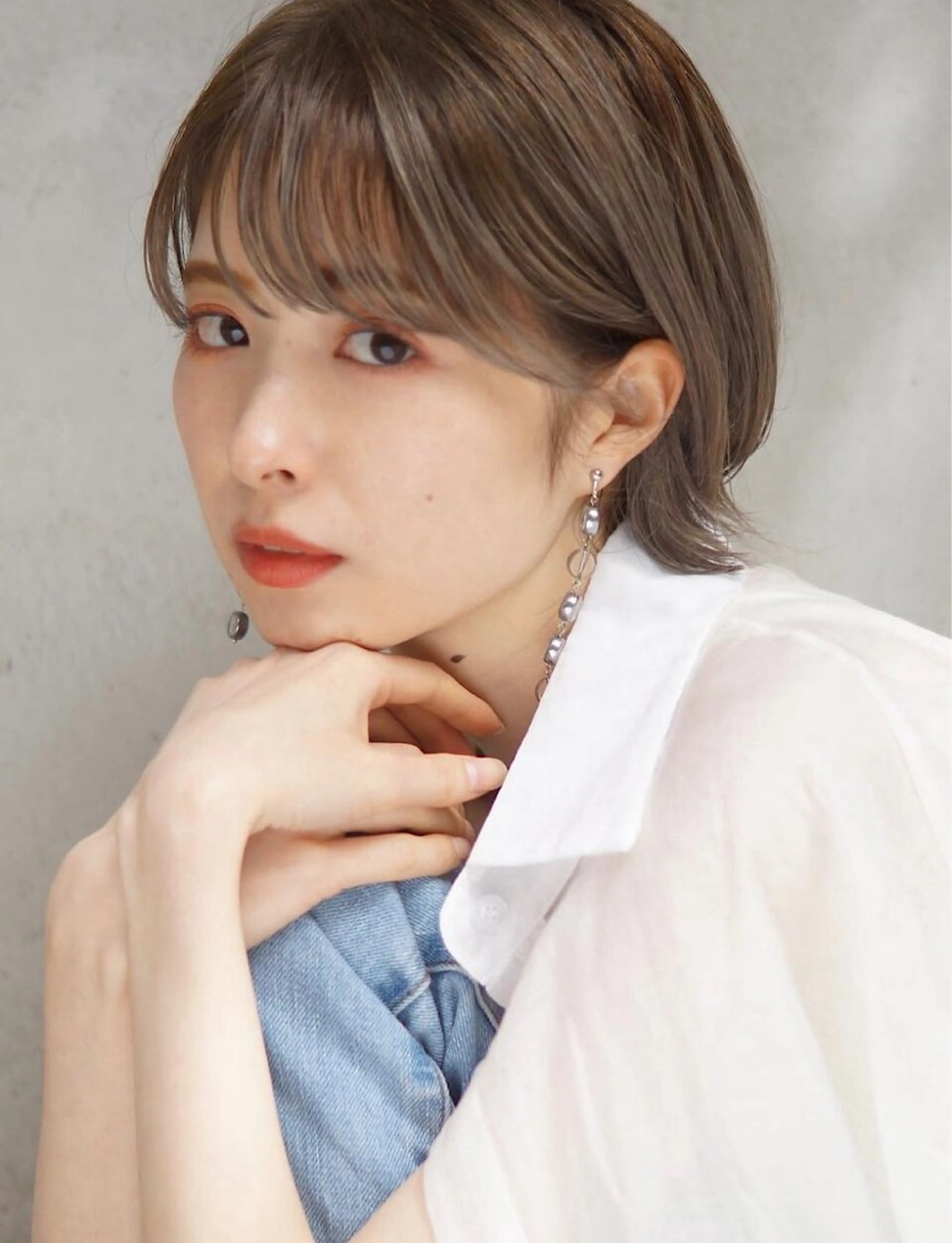 ショート カラー 透明感カラー ハイライトカラー インナーカラー ハイライト 髪質改善 misa🫧ナチュラ ル縮毛矯正/髪質改善のヘアスタイル