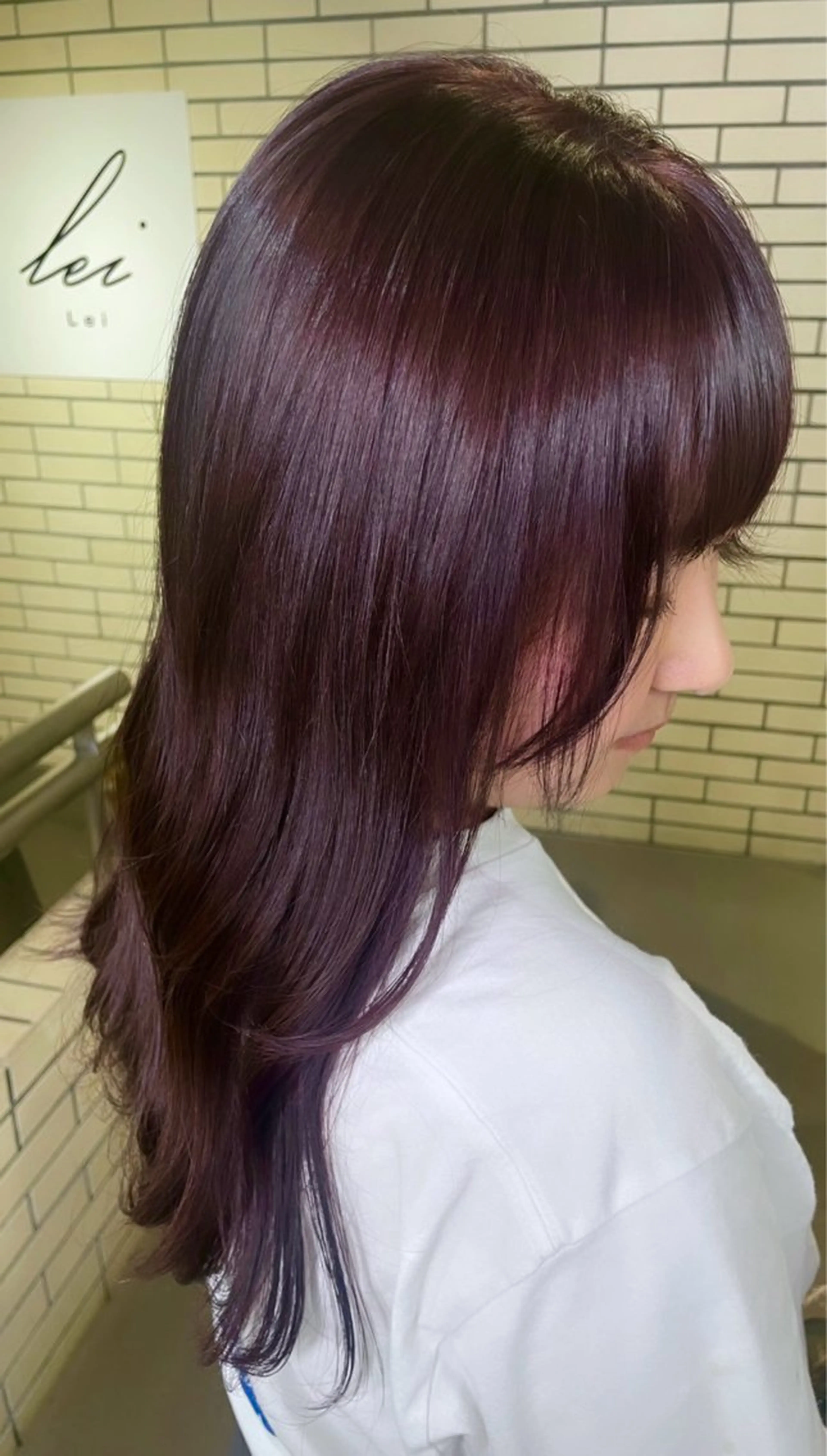 ロング カラー ブリーチ 透明感カラー ラベンダーカラー ラベンダーピンク ブリーチなしカラー 黒田 優里 🎀🫧のヘアスタイル