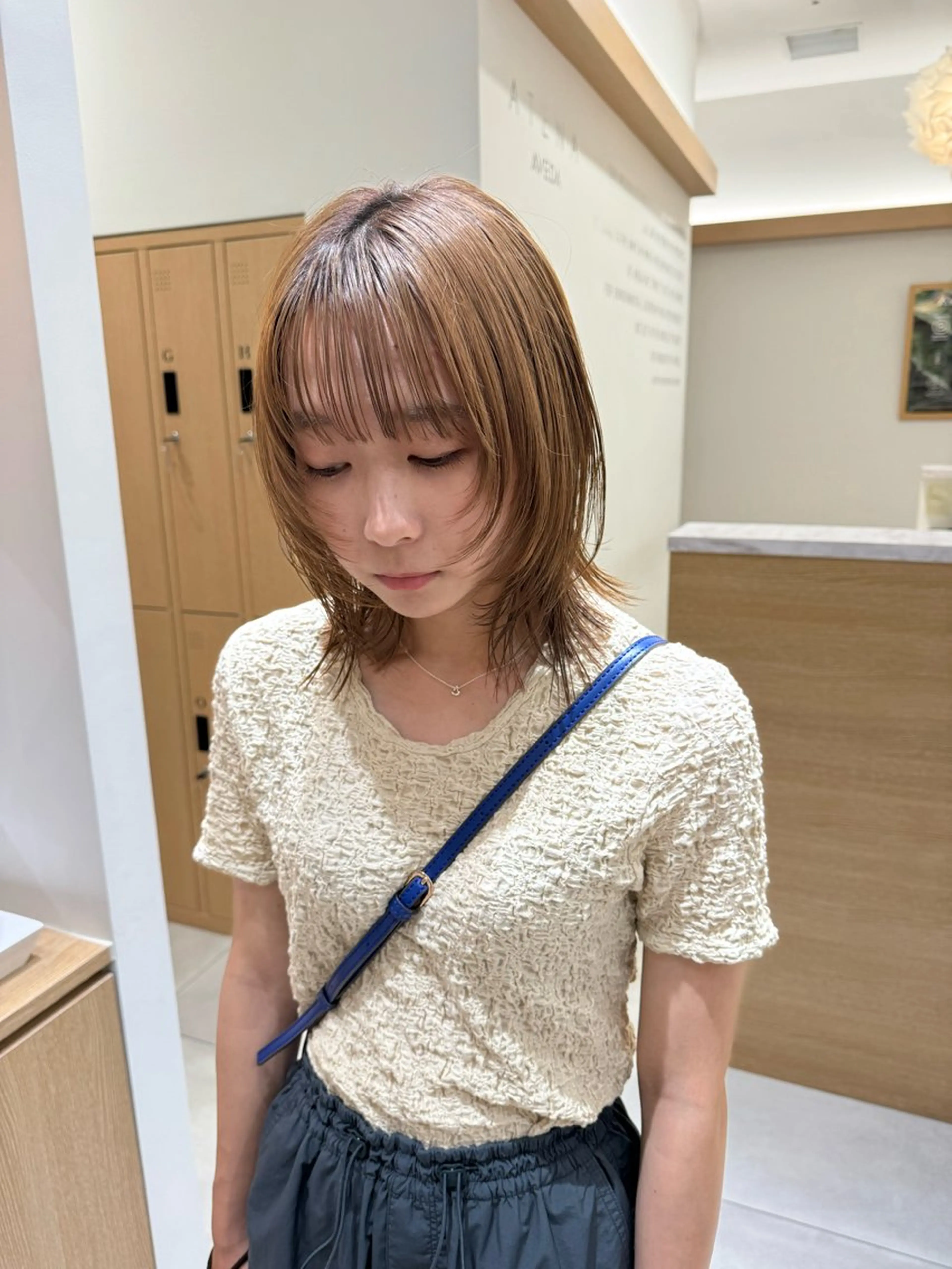 ミディアム 顔周りカット sayaka / ショートカットのヘアスタイル