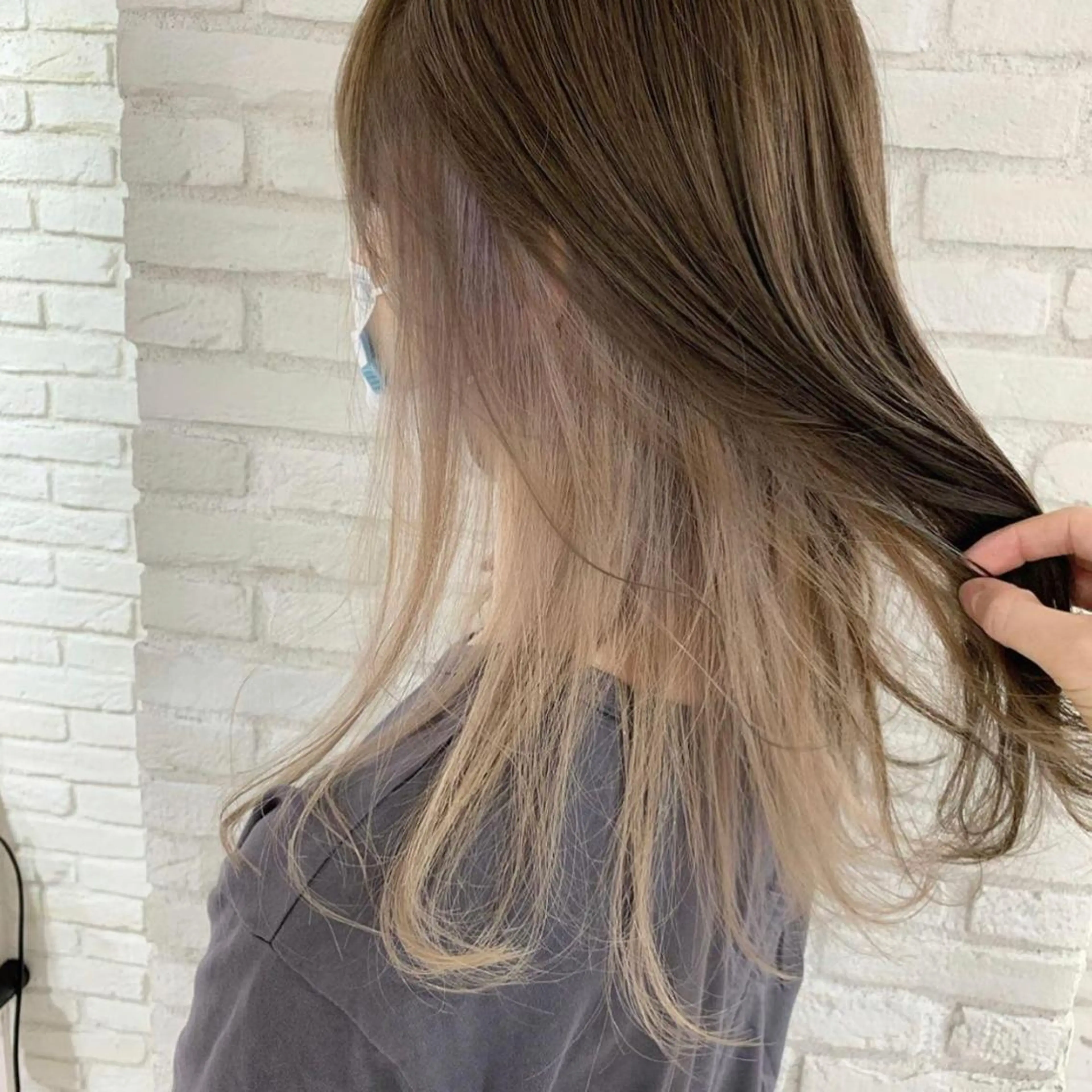 ロング カラー キッズ ヘアカラー トリートメント レイヤー＆カラー 人気美容師倉崎涼のヘアスタイル