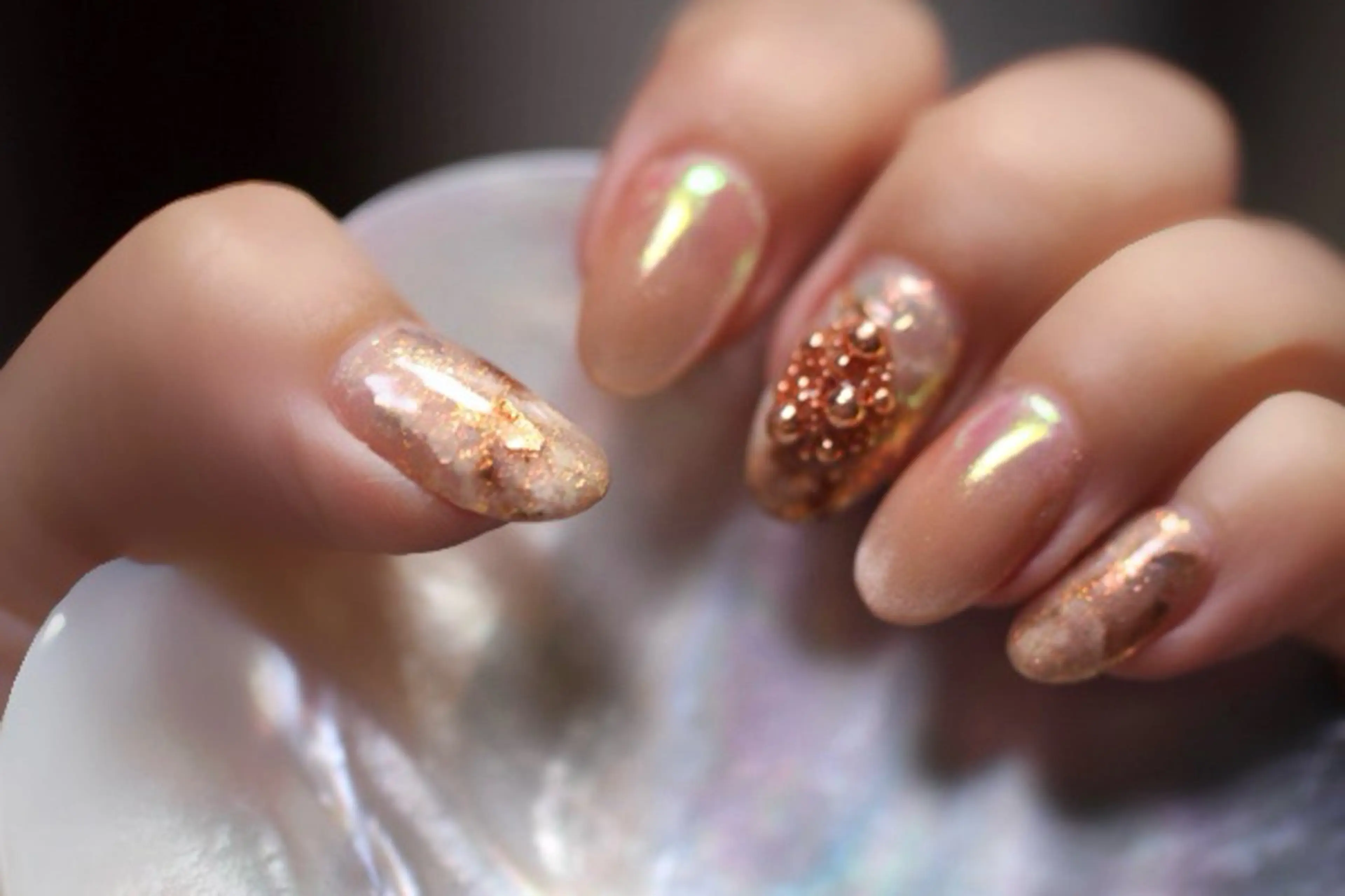 ネイル アートネイル ジェルネイル マグネットネイル 大理石ネイル(マーブル) ミラーネイル しみ えんのネイルデザイン