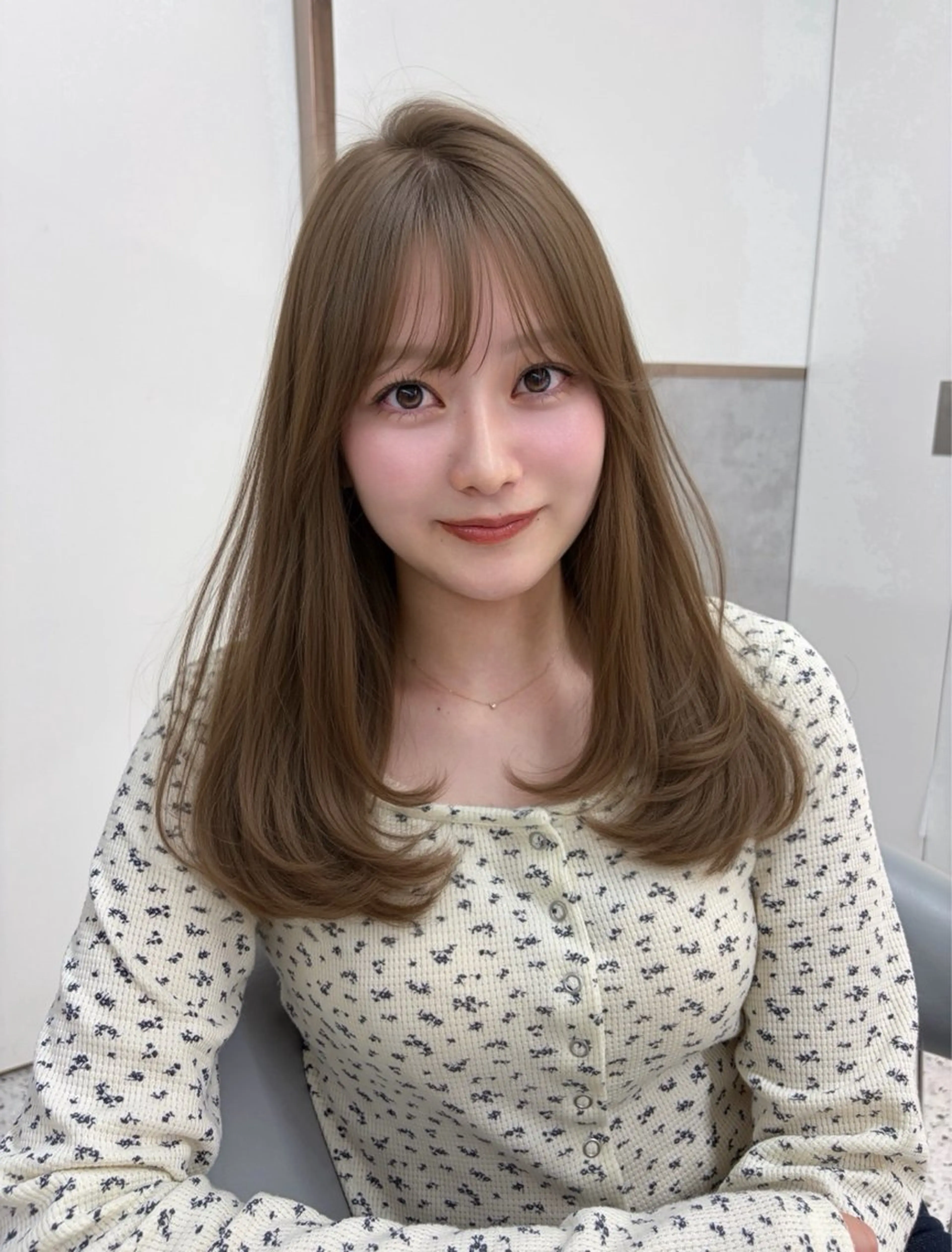 ロング カット ヘアカラー トリートメント 似合わせレイヤー / minami ⟡.·のヘアスタイル