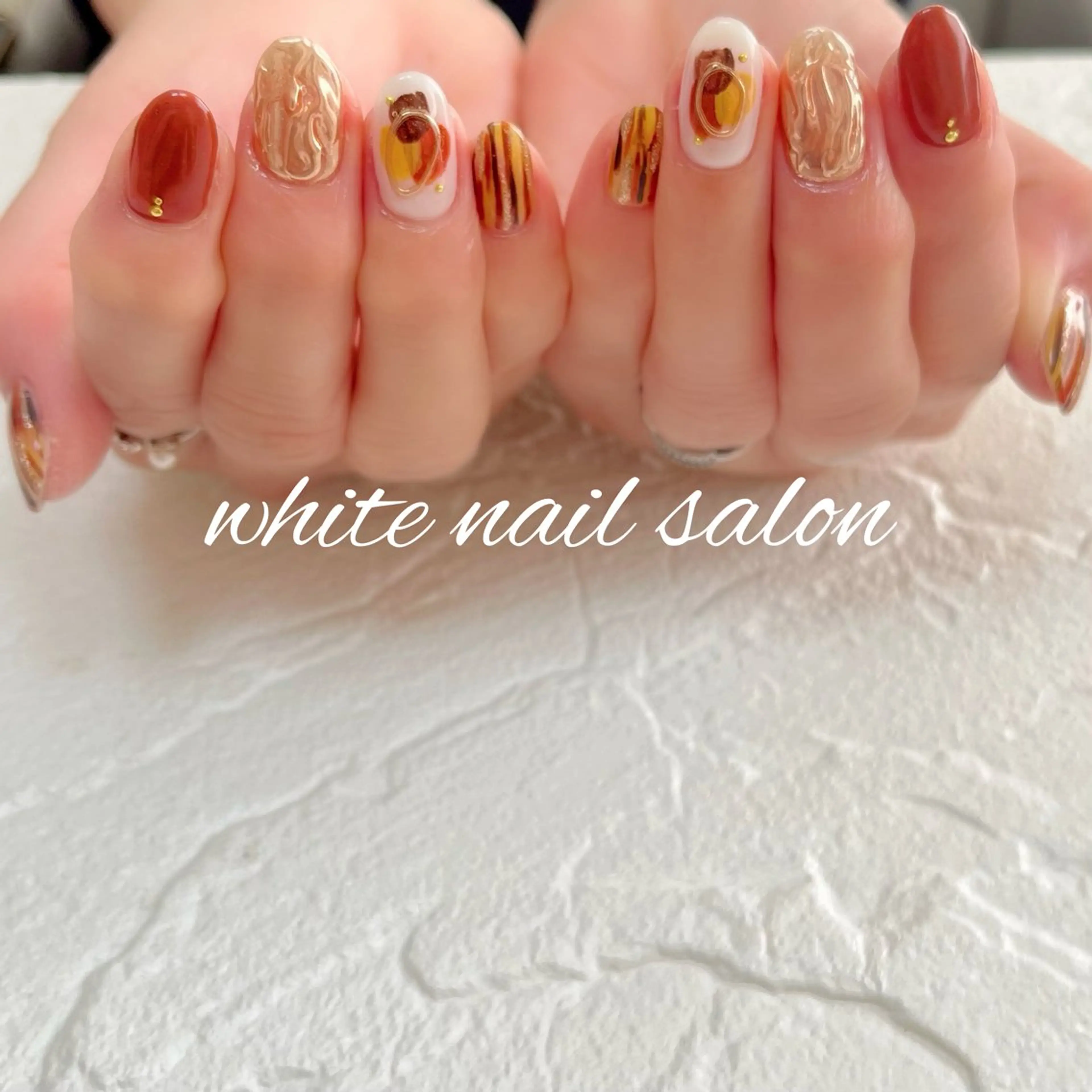 ネイル ラメ(グリッター) ハンドネイル white nail salonのネイルデザイン