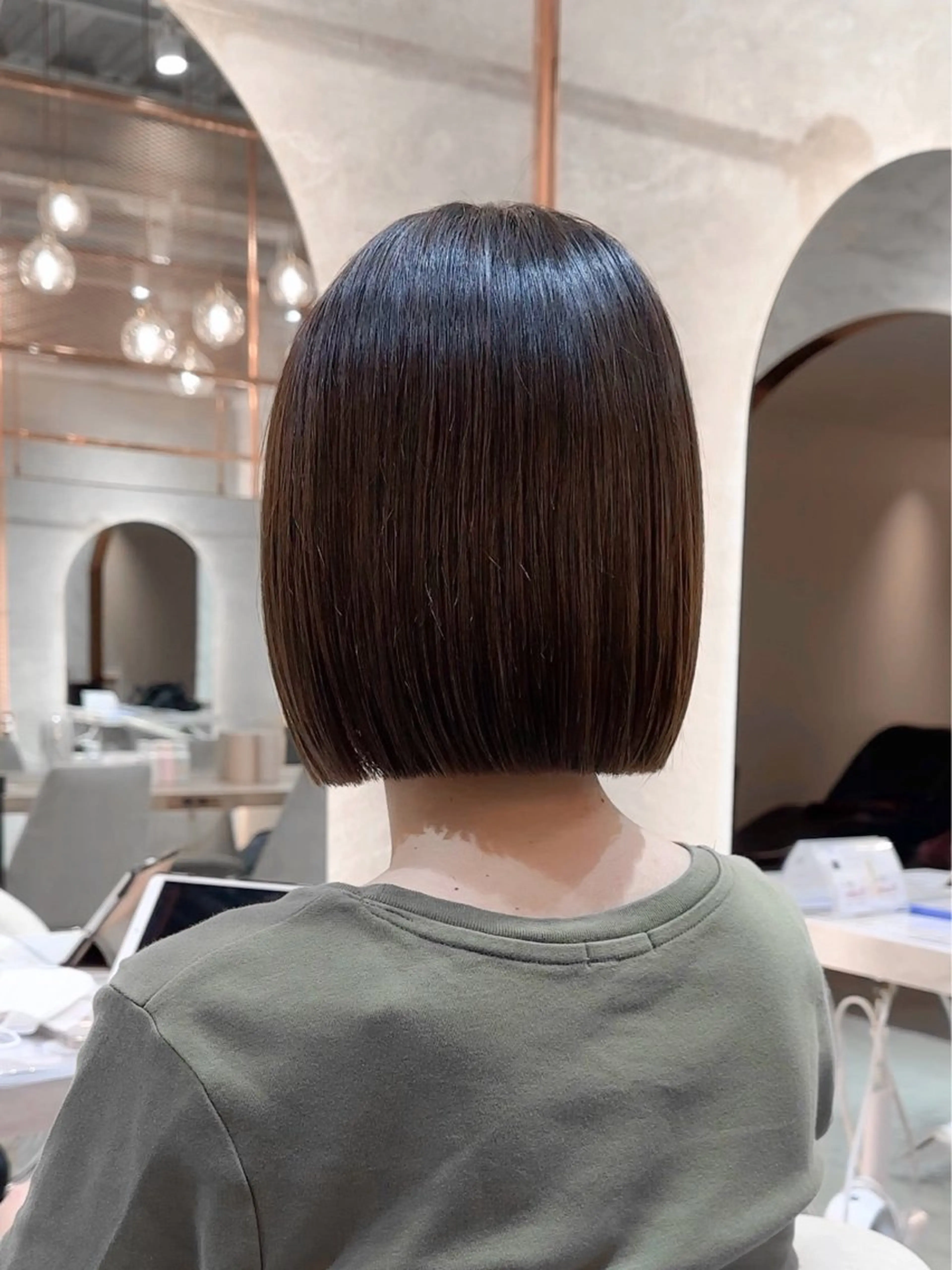 ミディアム 縮毛矯正/韓国ヘア /レイヤー🎀ミズキのヘアスタイル