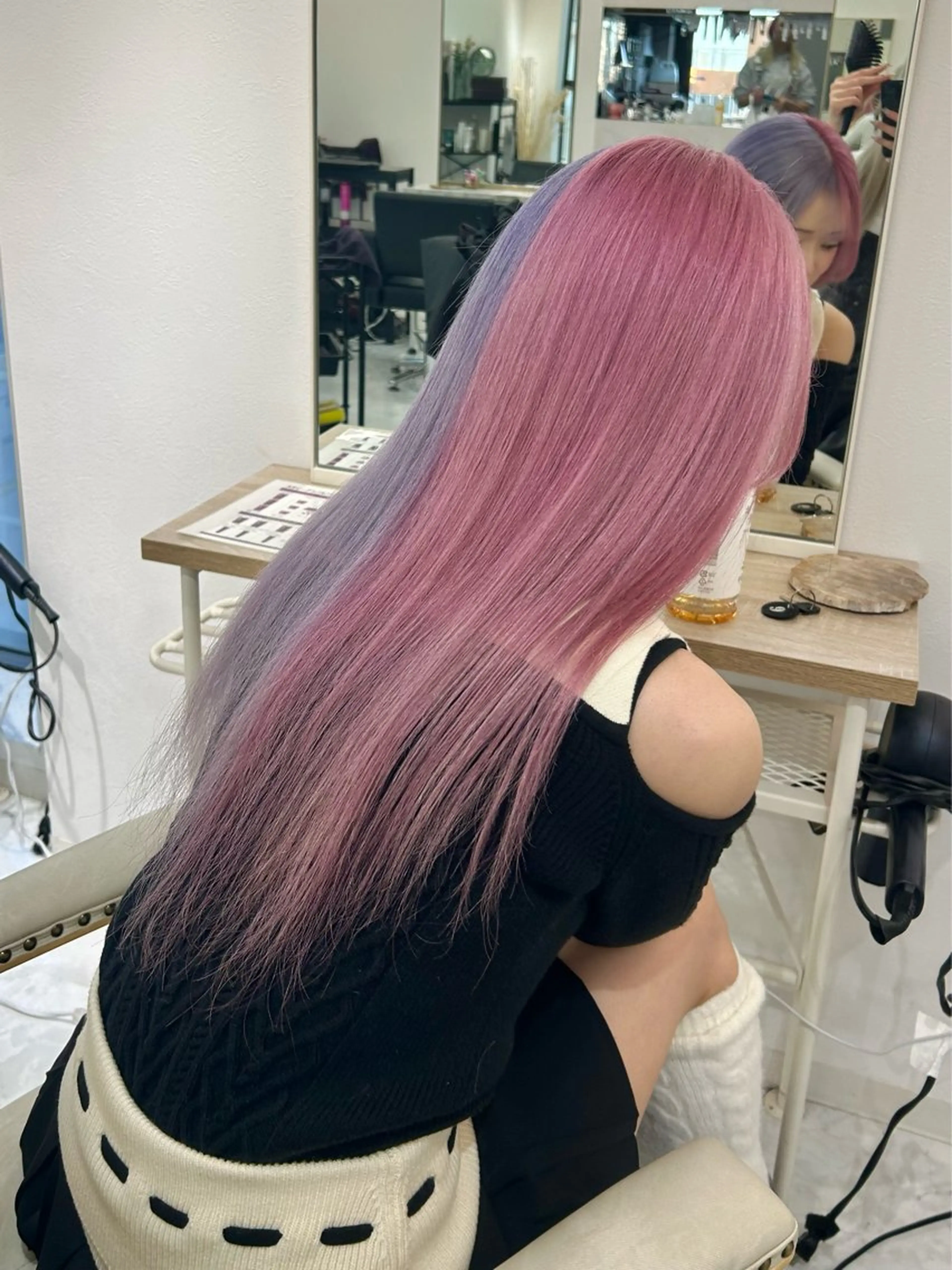 ロング カラー 🥀YUIHA🥀 テザインカラー♥のヘアスタイル