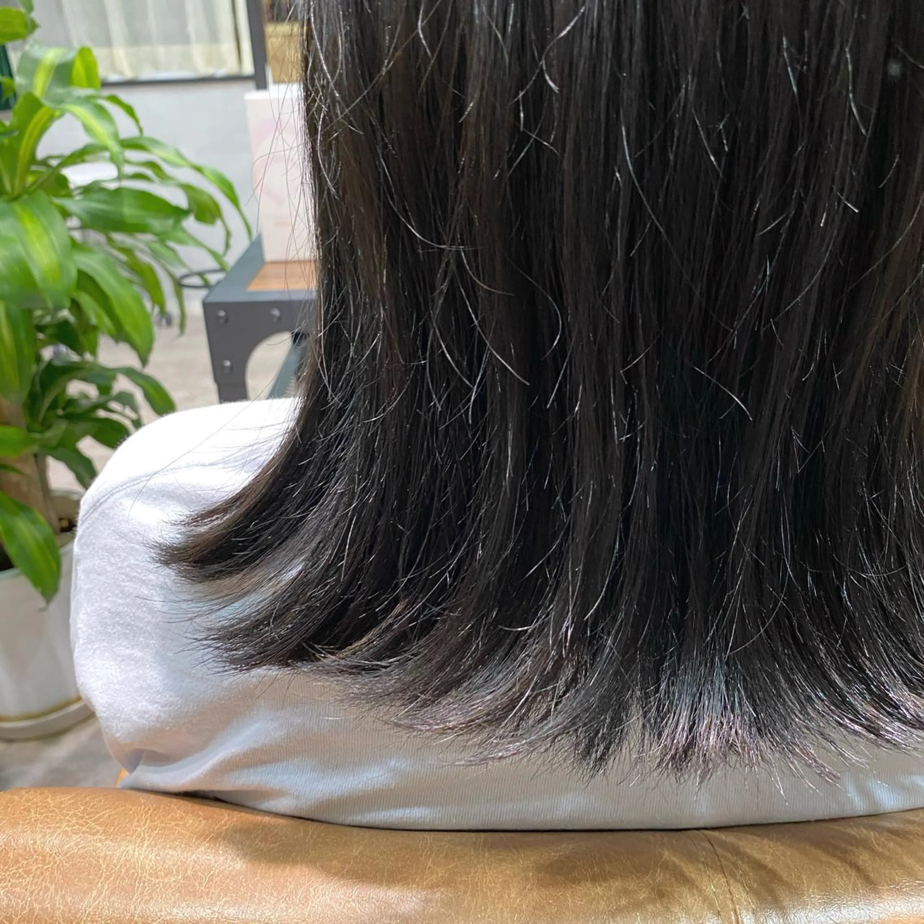 ミディアム カラー ヘアカラー 大久保 優香のヘアスタイル