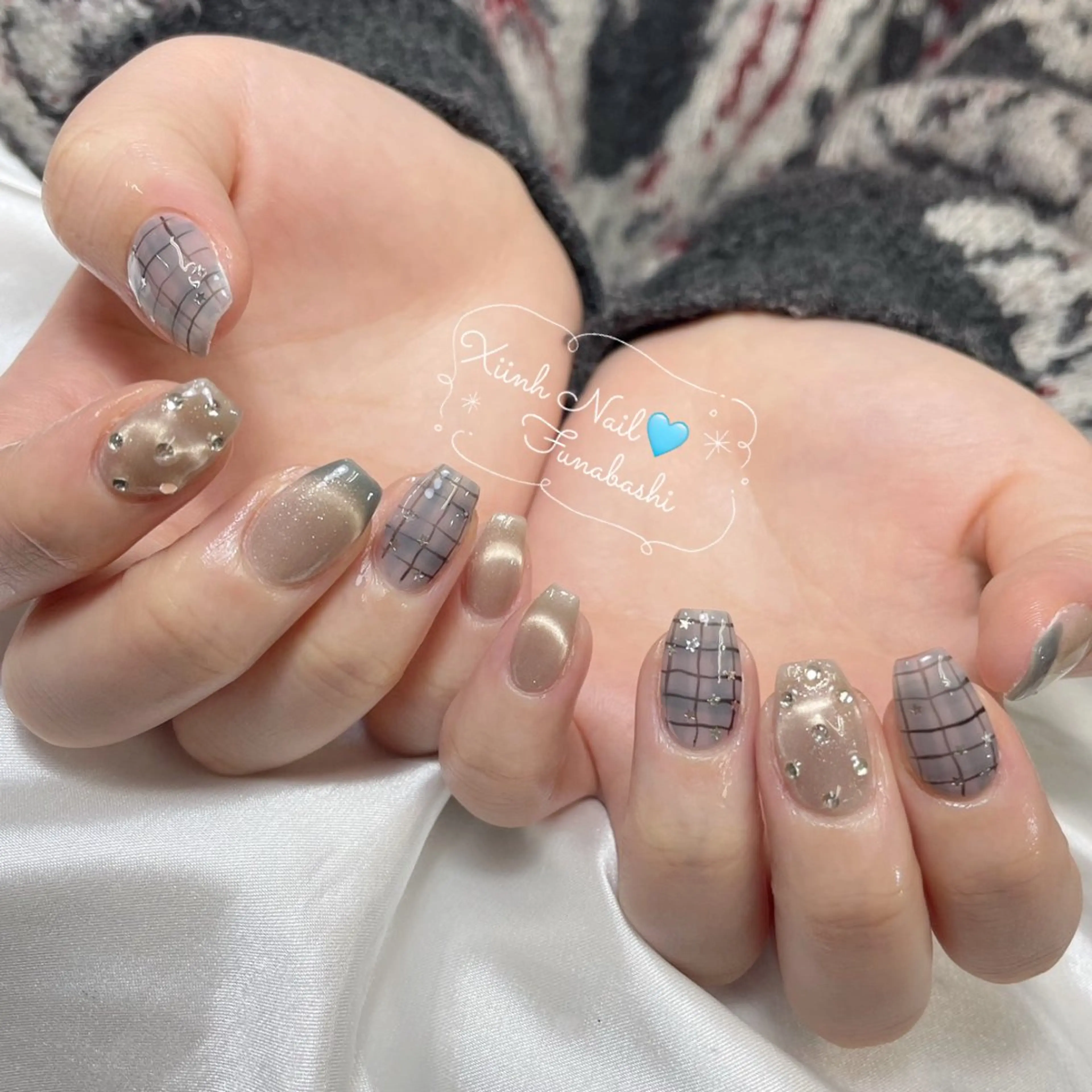 ネイル チークネイル 桜ネイル 長さ出し フットネイル ジェルネイル ハンドネイル XIINH NAIL SALONのネイルデザイン