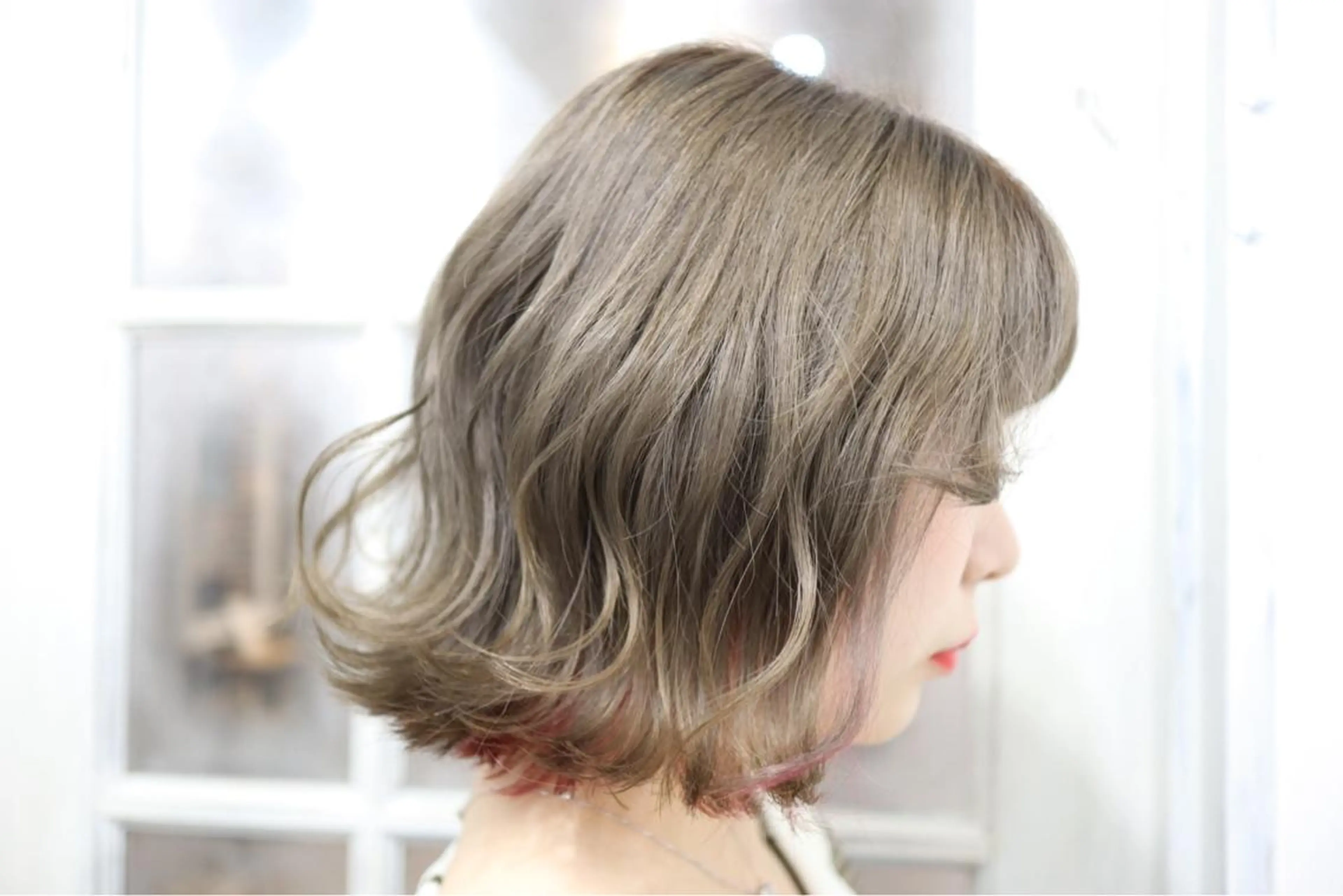 ミディアム カラー アディクシーカラー ベージュカラー ブリーチ ケアブリーチ ダブルカラー ヘアカラー トリートメント ✨池袋ブリーチ特化 Hibiki✨のヘアスタイル