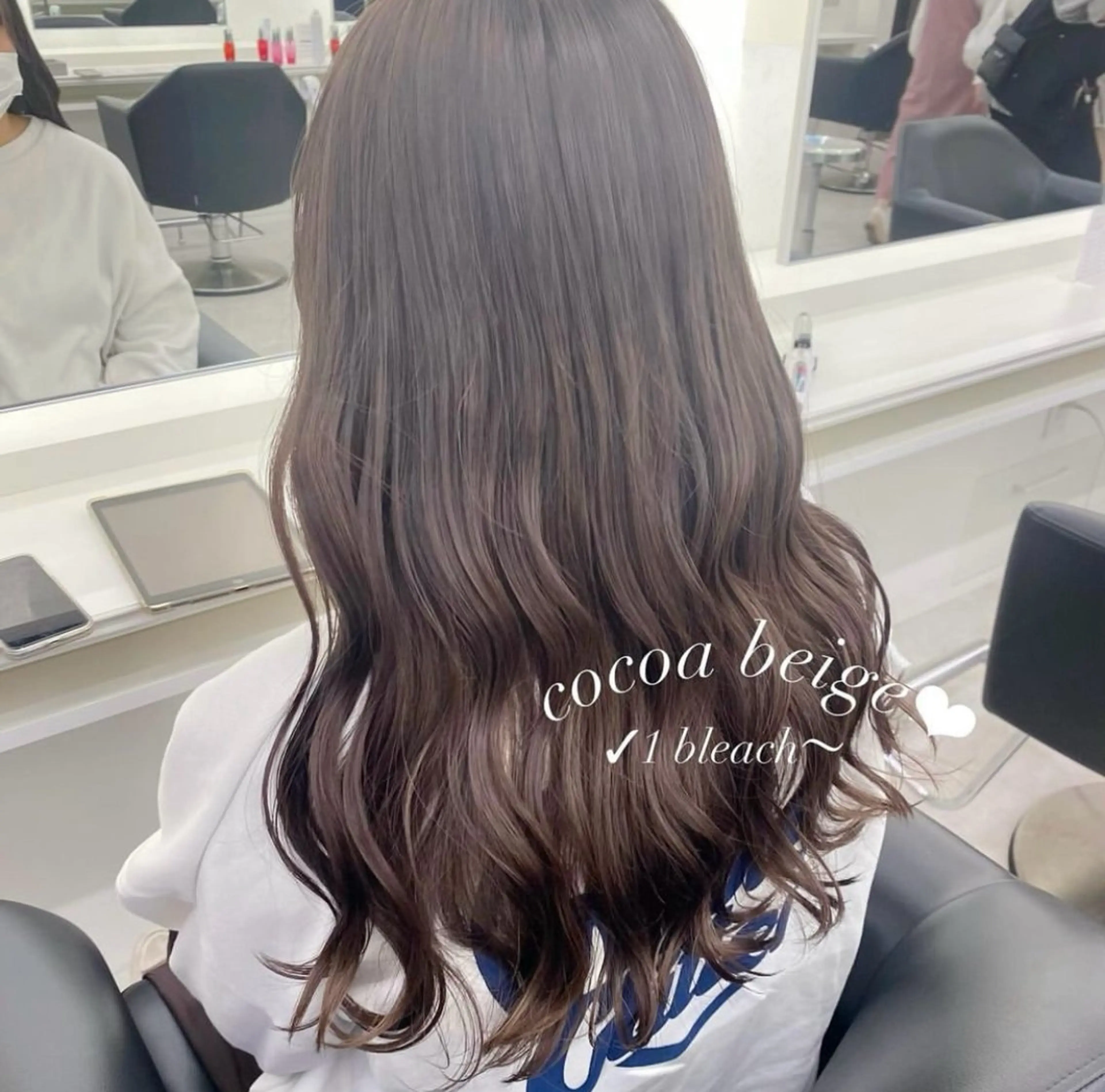 🎀☁️【ブリーチなしWカラー】+【質感再整トリートメント】の写真