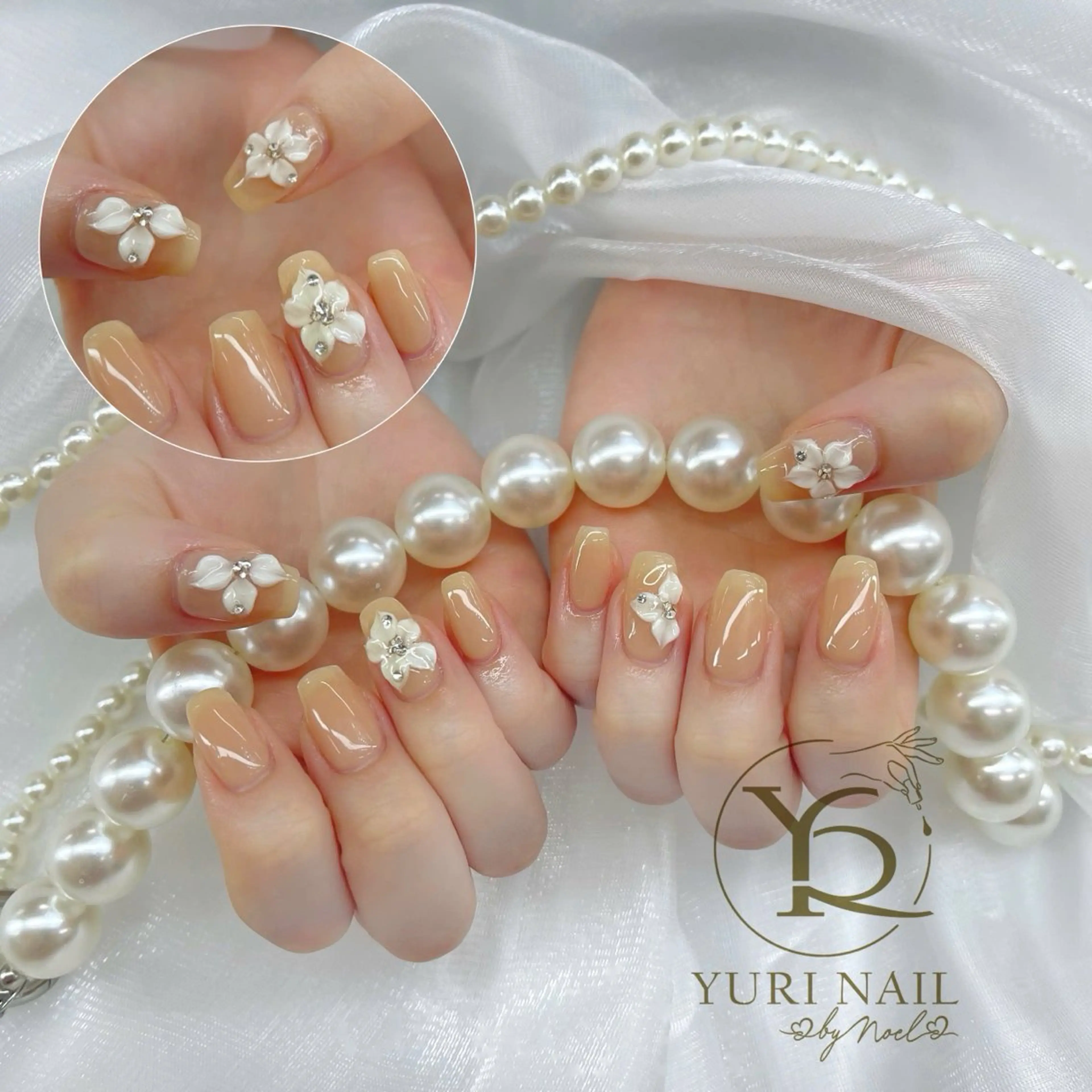 ネイル チークネイル フットネイル フレンチネイル グラデーション キラキラネイル ハンドネイル フットネイル ハンドケア YURI Nail Funabashiのネイルデザイン
