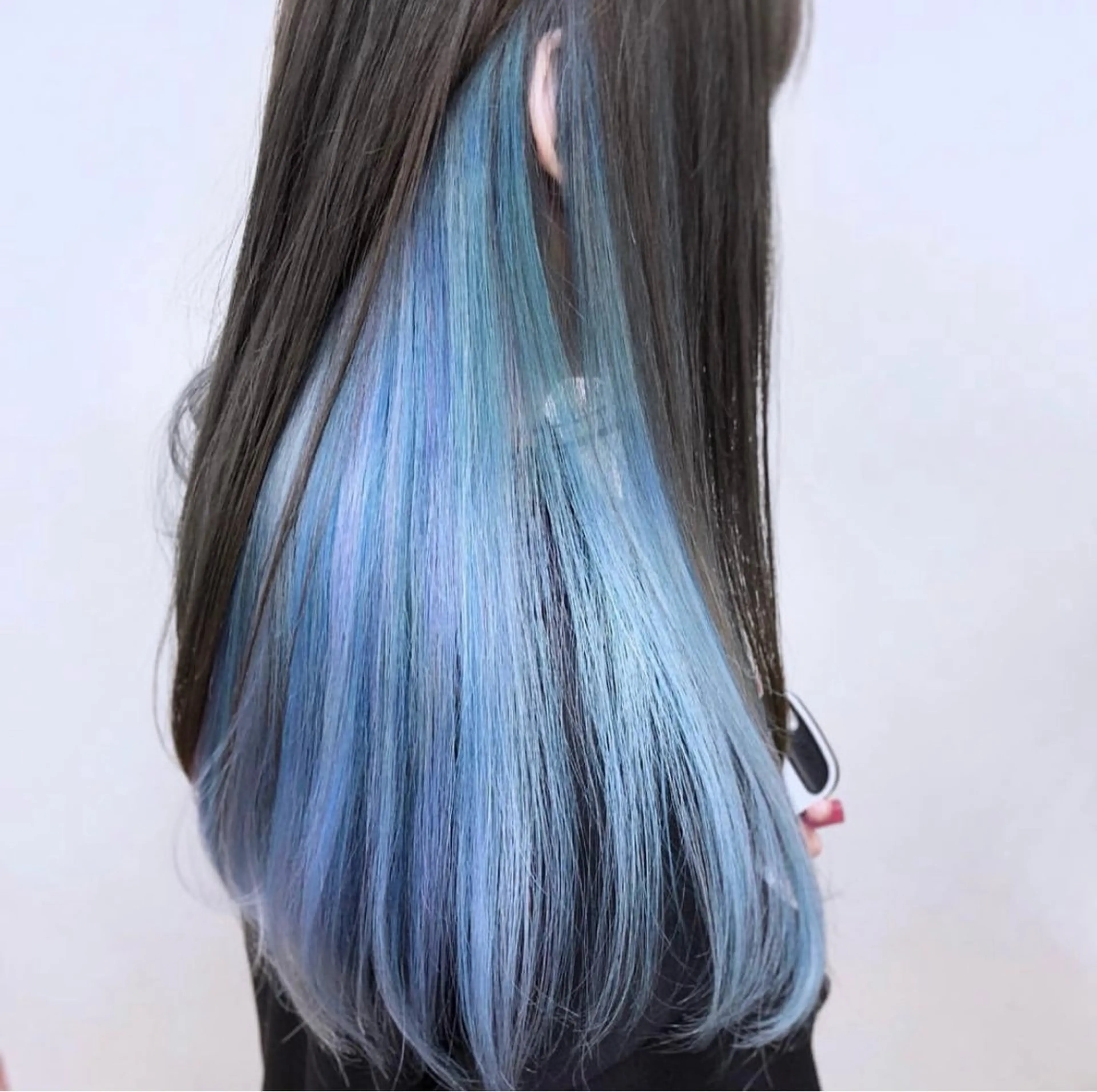 ロング カラー ブルーカラー インナーカラー ユニコーンカラー ナカジマ ナナのヘアスタイル