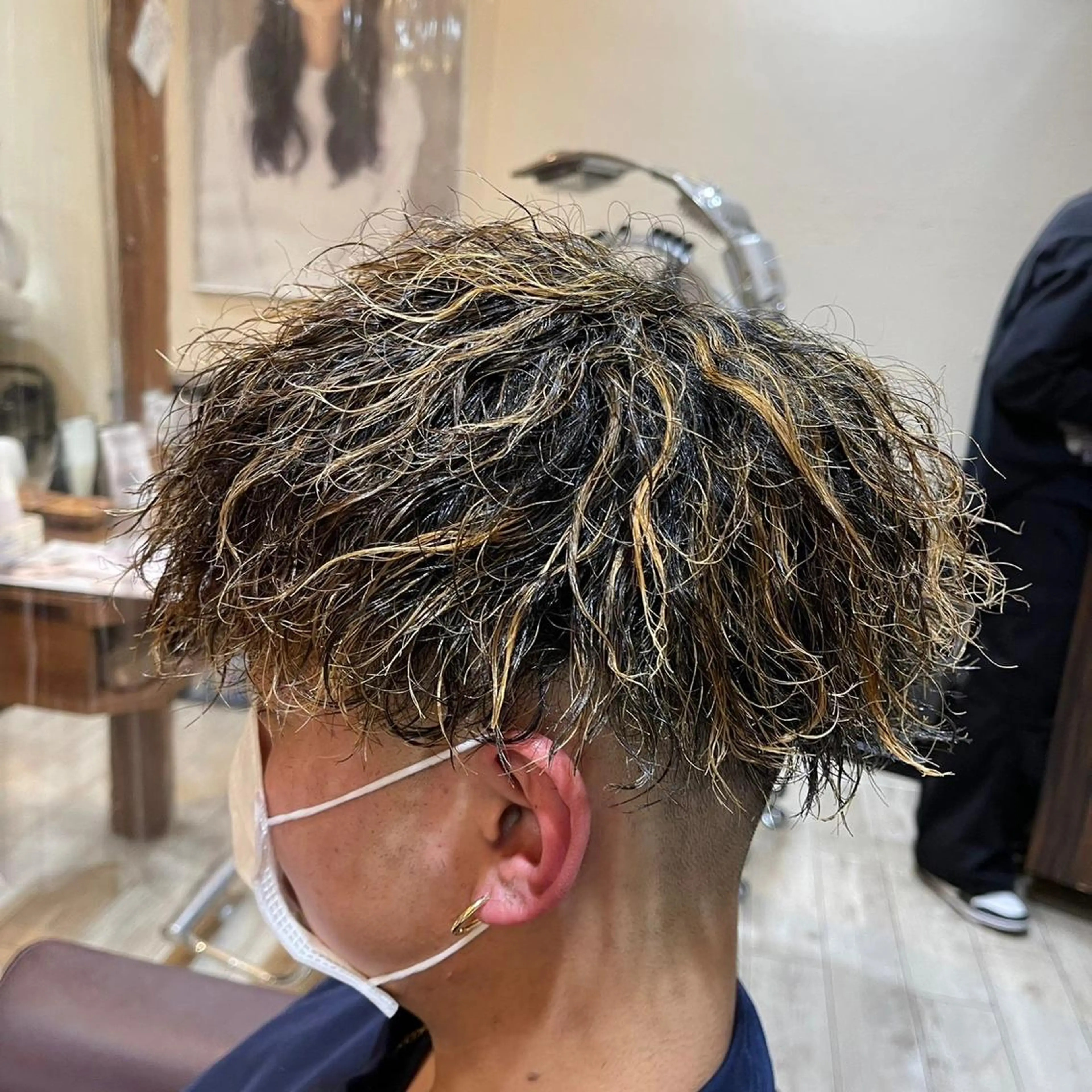 カラー パーマ メンズ 樽川翔/フェザーパー マ/シャドウパーマのヘアスタイル