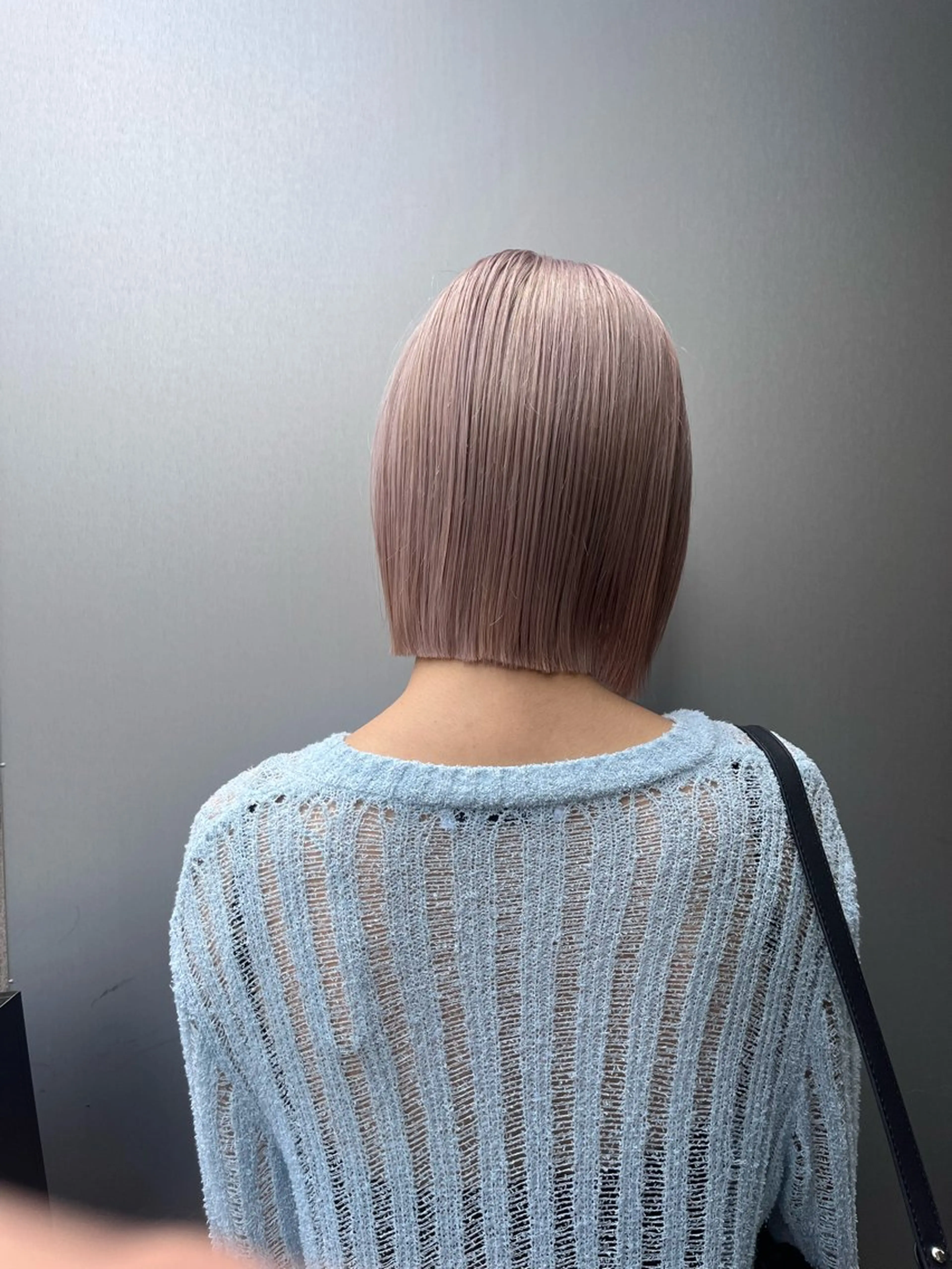 ミディアム カラー ムード造るハイトーン ケアブリーチ/ユウキのヘアスタイル