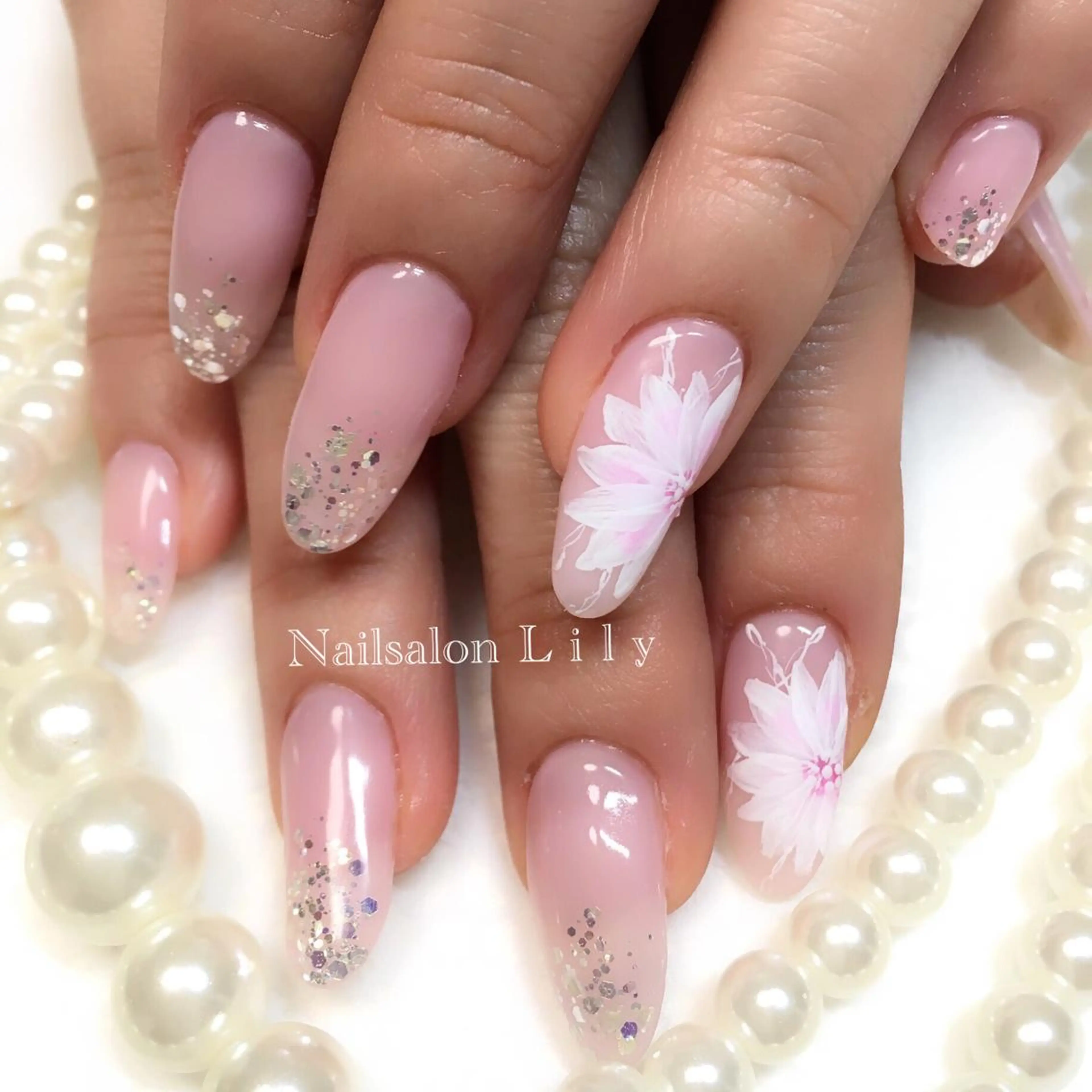 ネイル 春ネイル Lily*nail 🌻Mii🌻のネイルデザイン