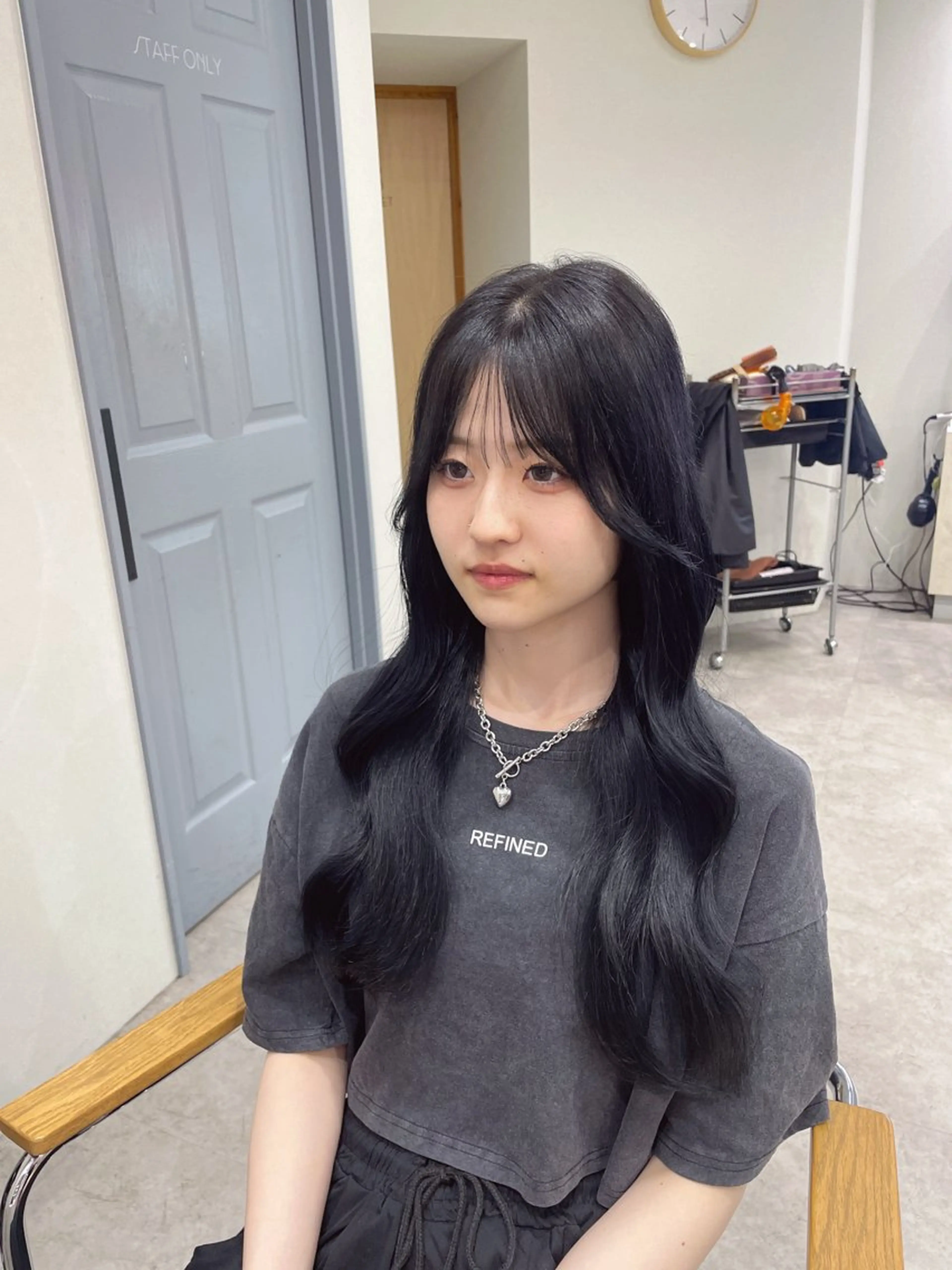 ロング ヘアカラー トリートメント soyon心斎橋所属・♡透明感/艶カラー/ M a I ♡のヘアスタイル