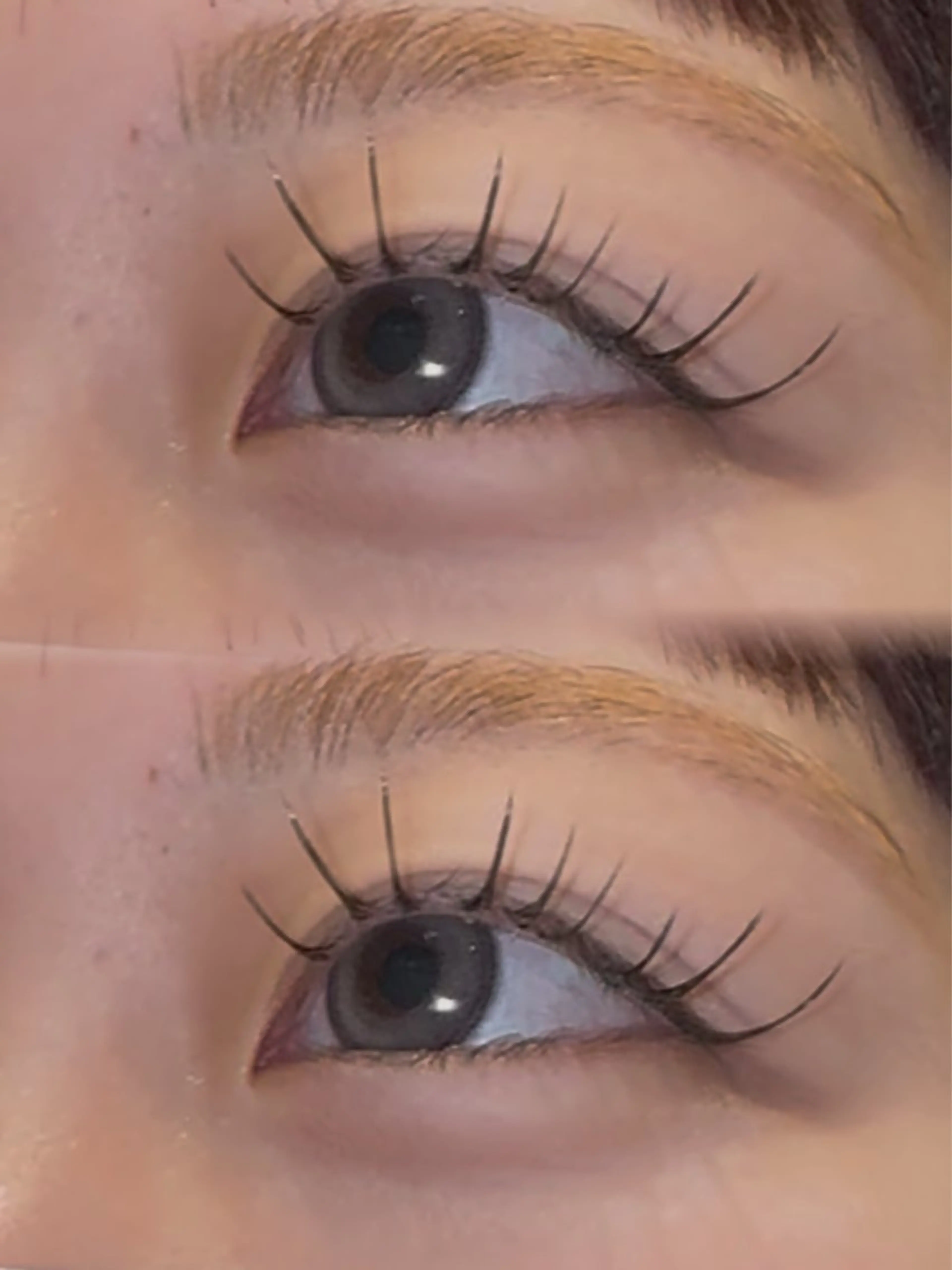 マツエク・マツパ 束感まつ毛 フラットラッシュ 目尻長め マツエク vis a vis 本蓮沼店所属・渡部 かおりのマツエク・マツパデザイン