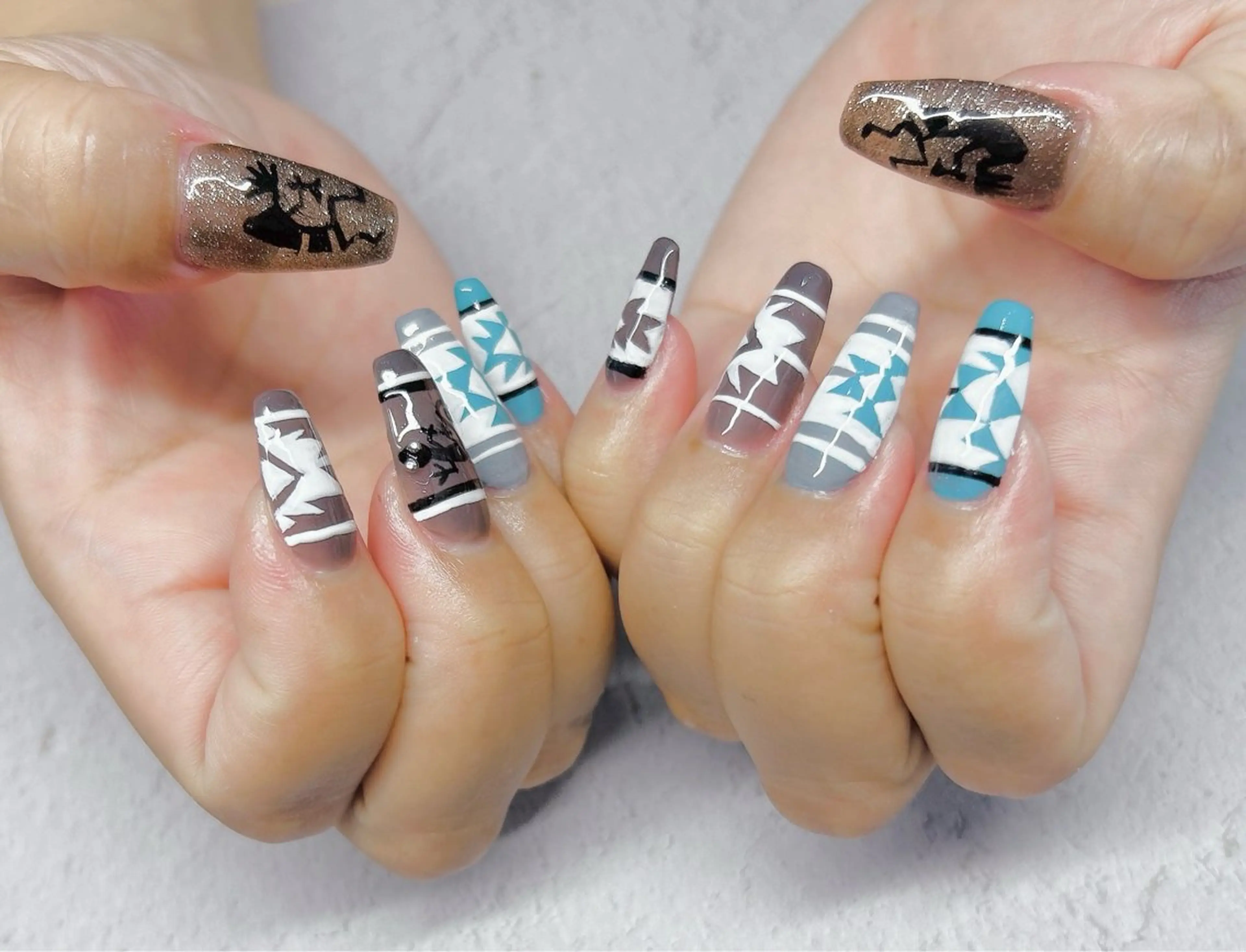 手書きアートネイル(オフ込※デコネイルオフは➕1000円)の写真