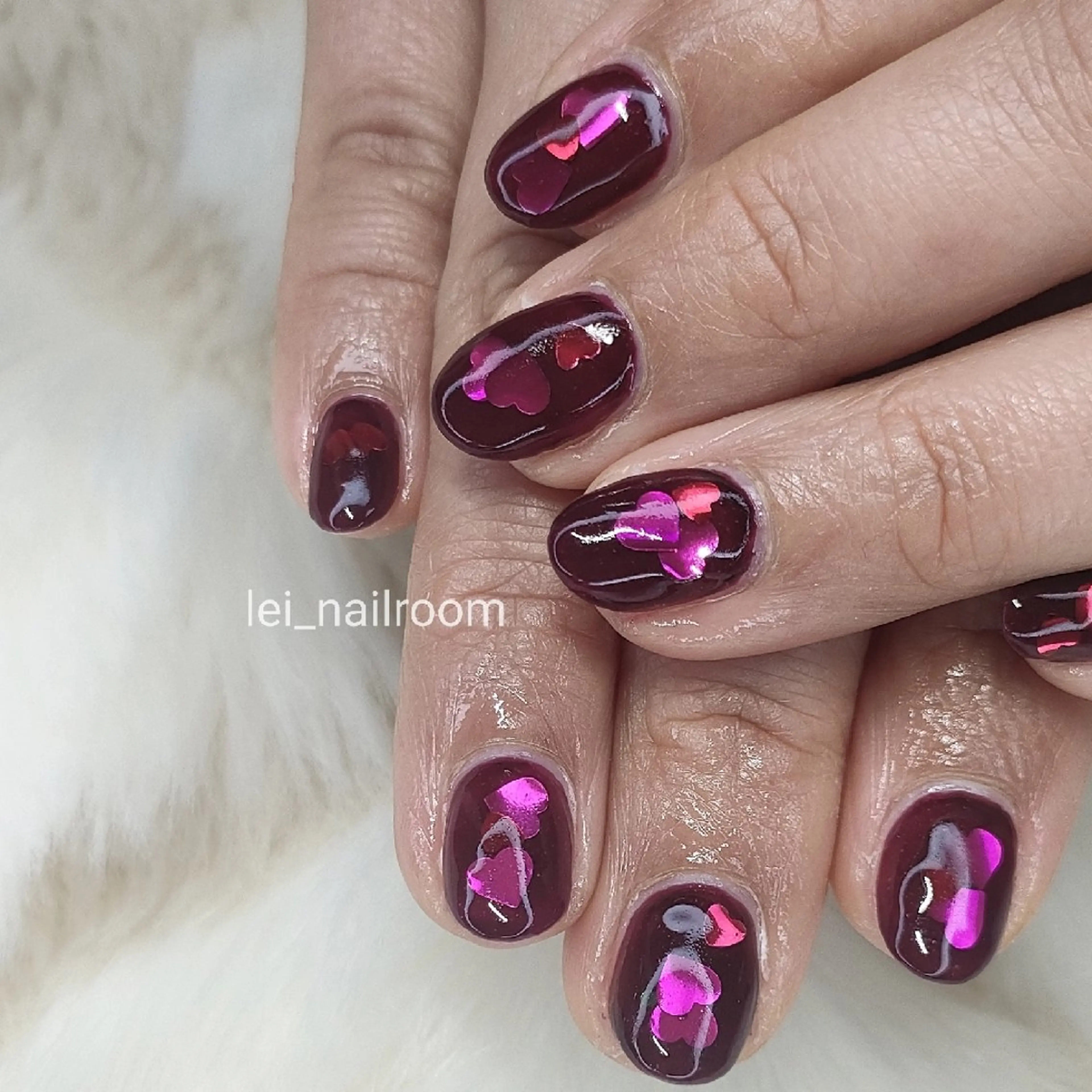 ネイル ハート lei🌼 nailroomのネイルデザイン