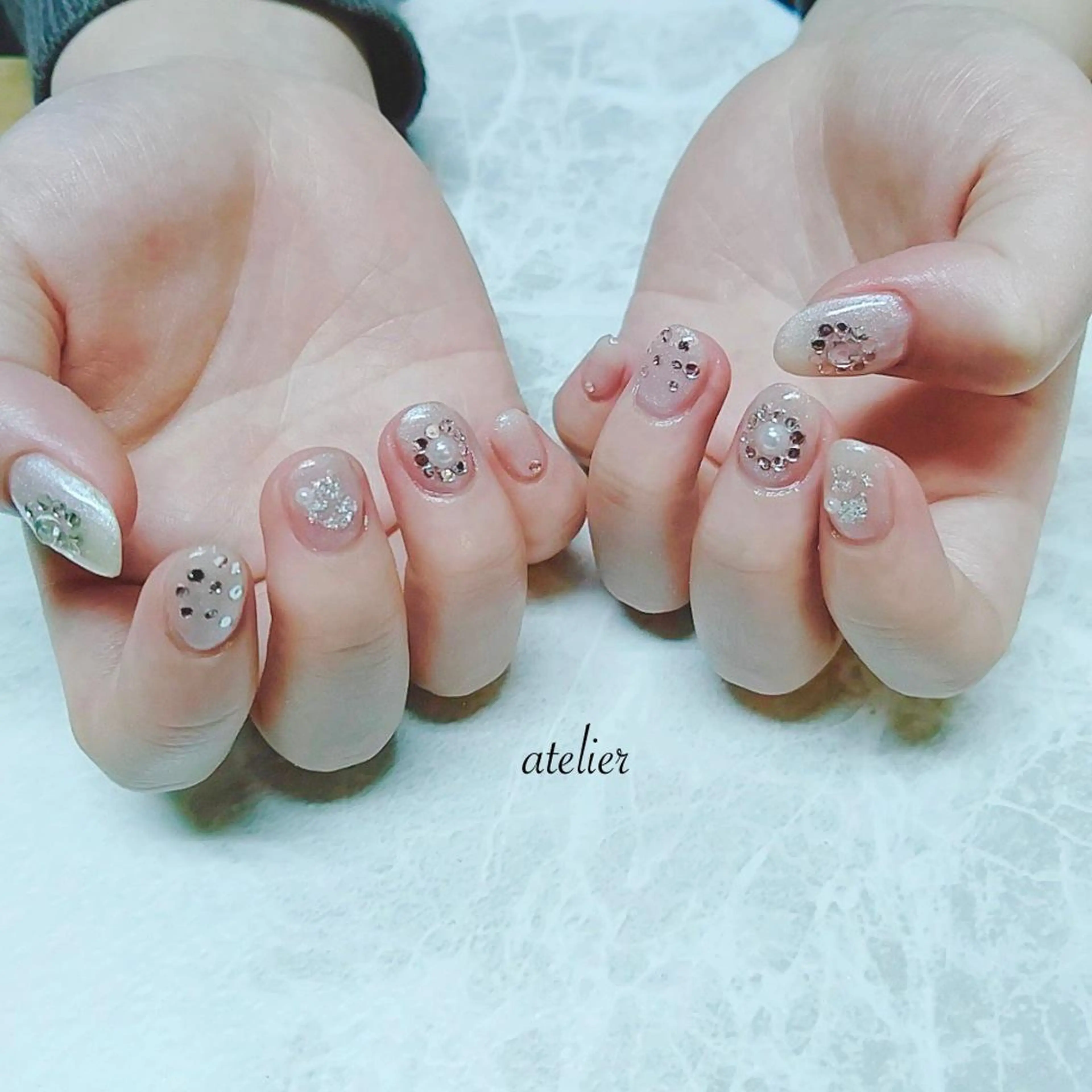 ネイル アートネイル ニュアンスネイル atelier -02tsuboのネイルデザイン