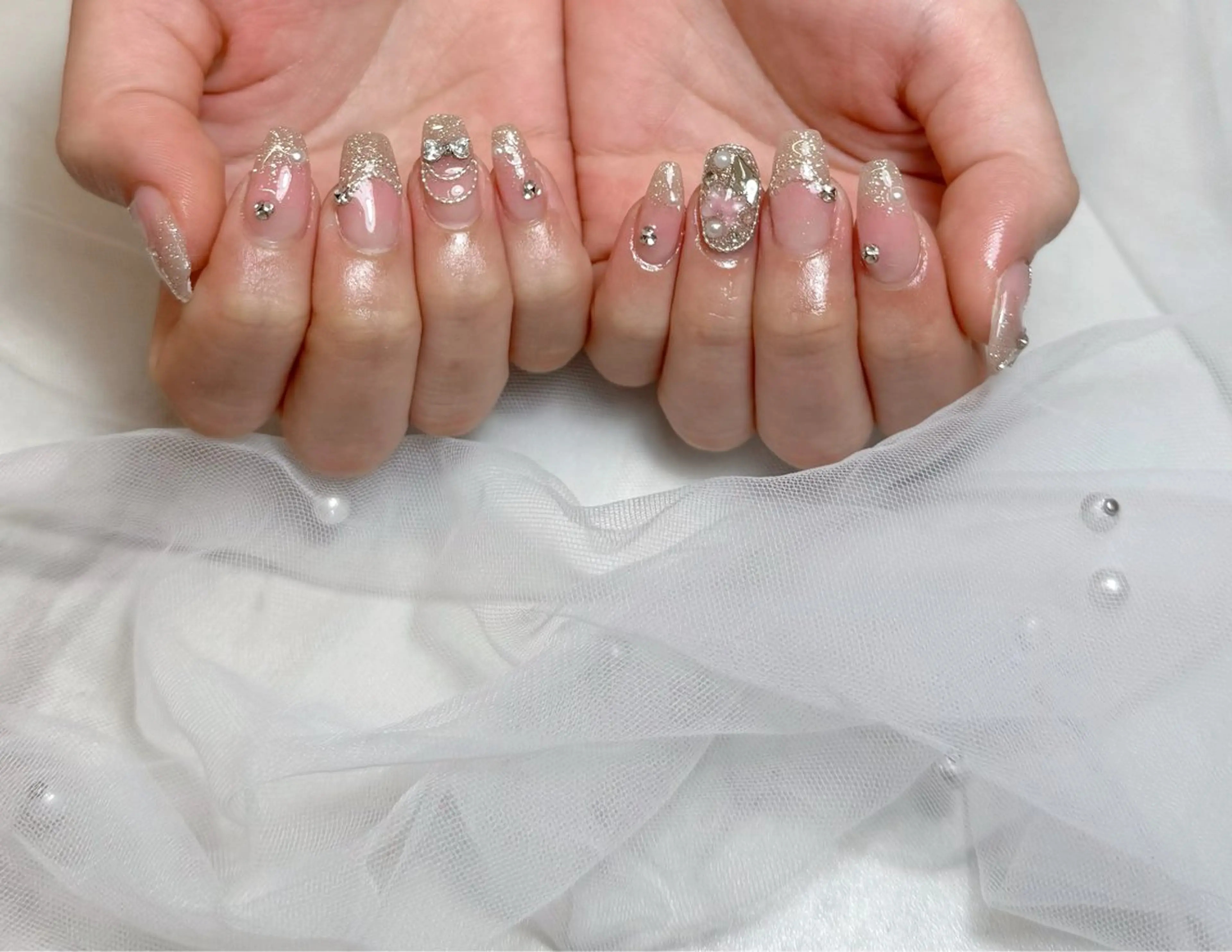 ネイル ハンドネイル mau🩵nail 堺筋本町｜心斎橋のネイルデザイン