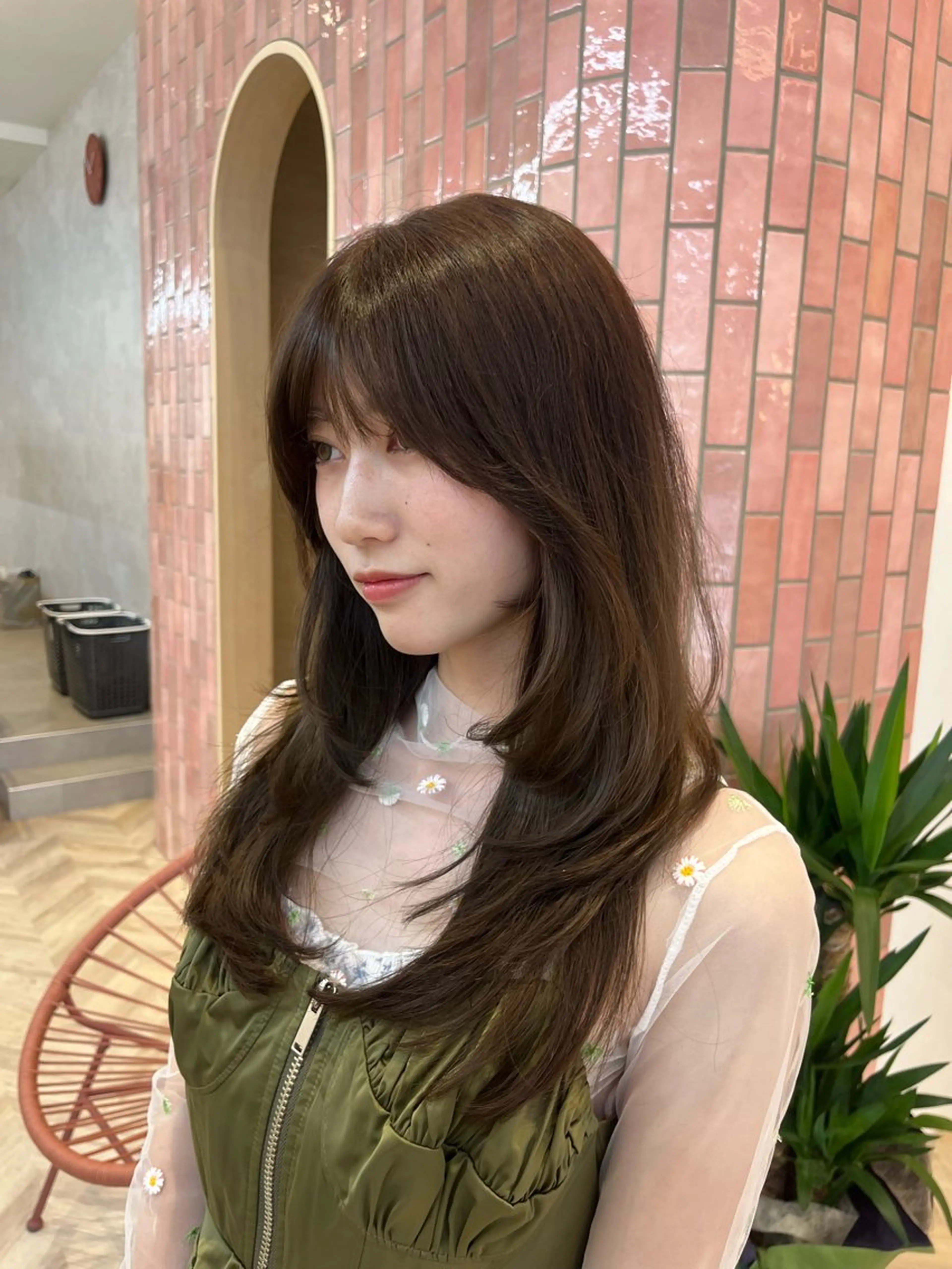 ロング カラー 柔らかい艶暖色 レイヤー🫧姫汝のヘアスタイル