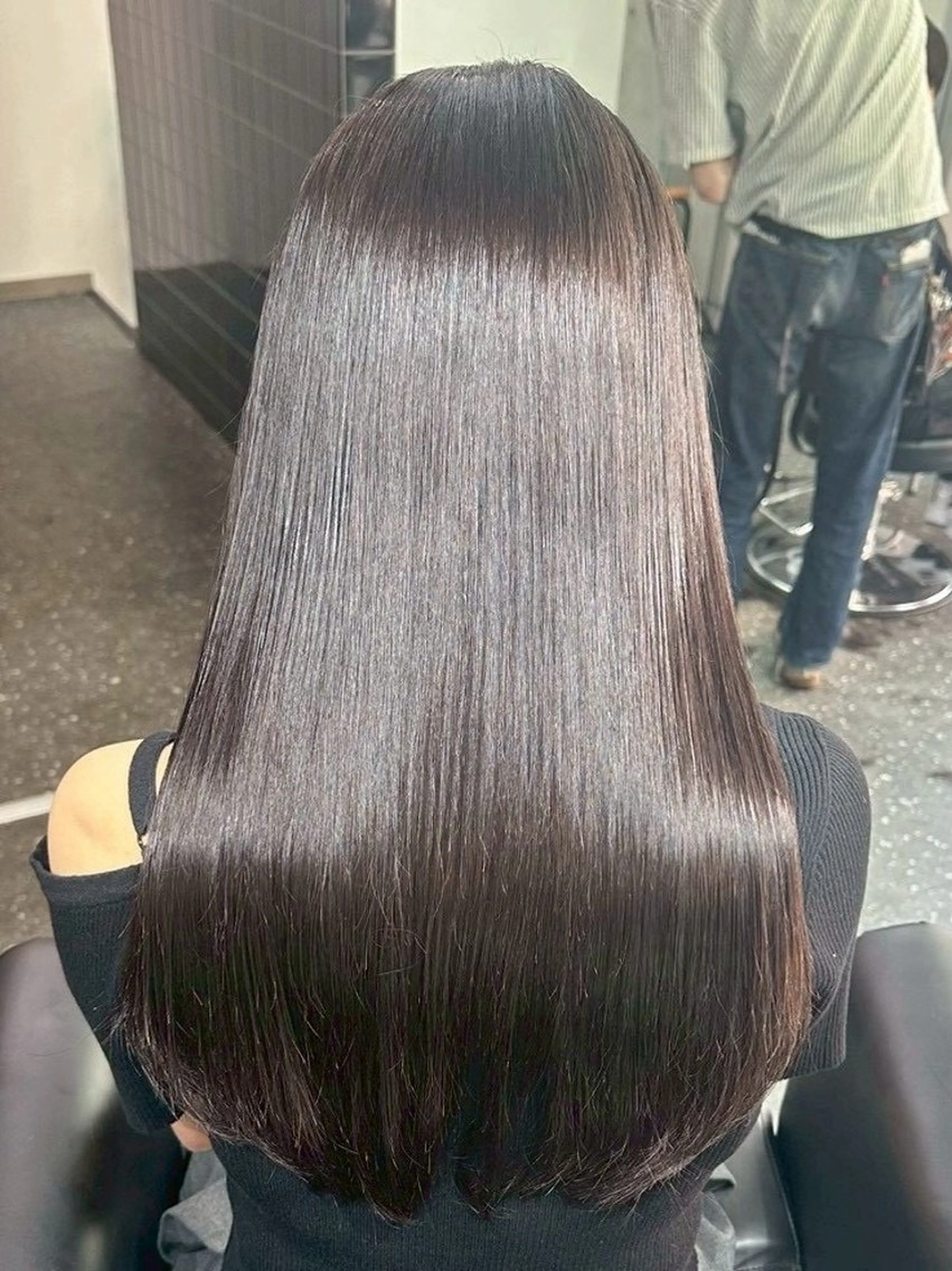 ✂️🧴✨ カット＋縮毛矯正リタッチ＋🫧髪質改善トリートメントの写真