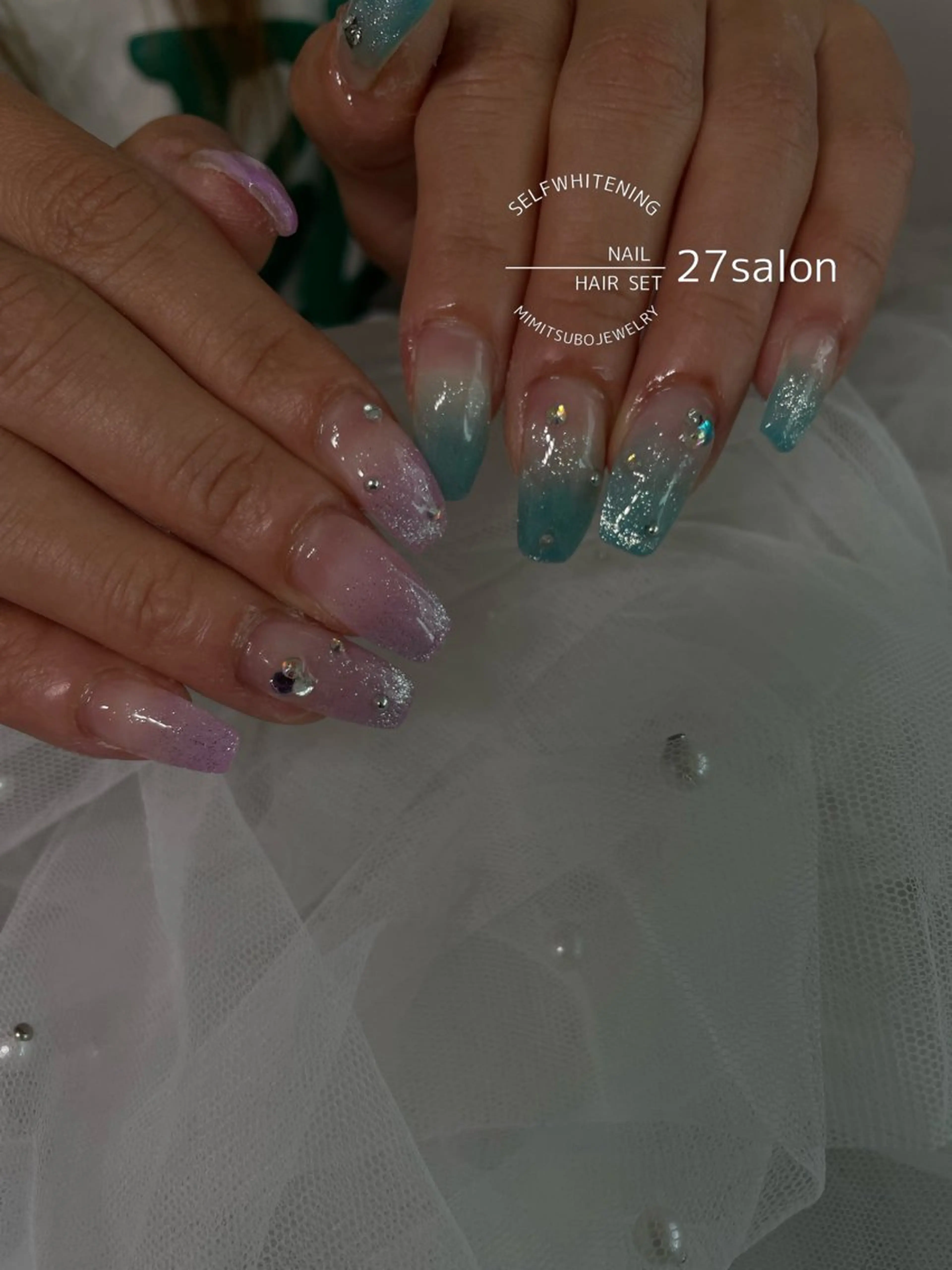 ネイル グラデーション ハンドネイル 27salon yuinaのネイルデザイン