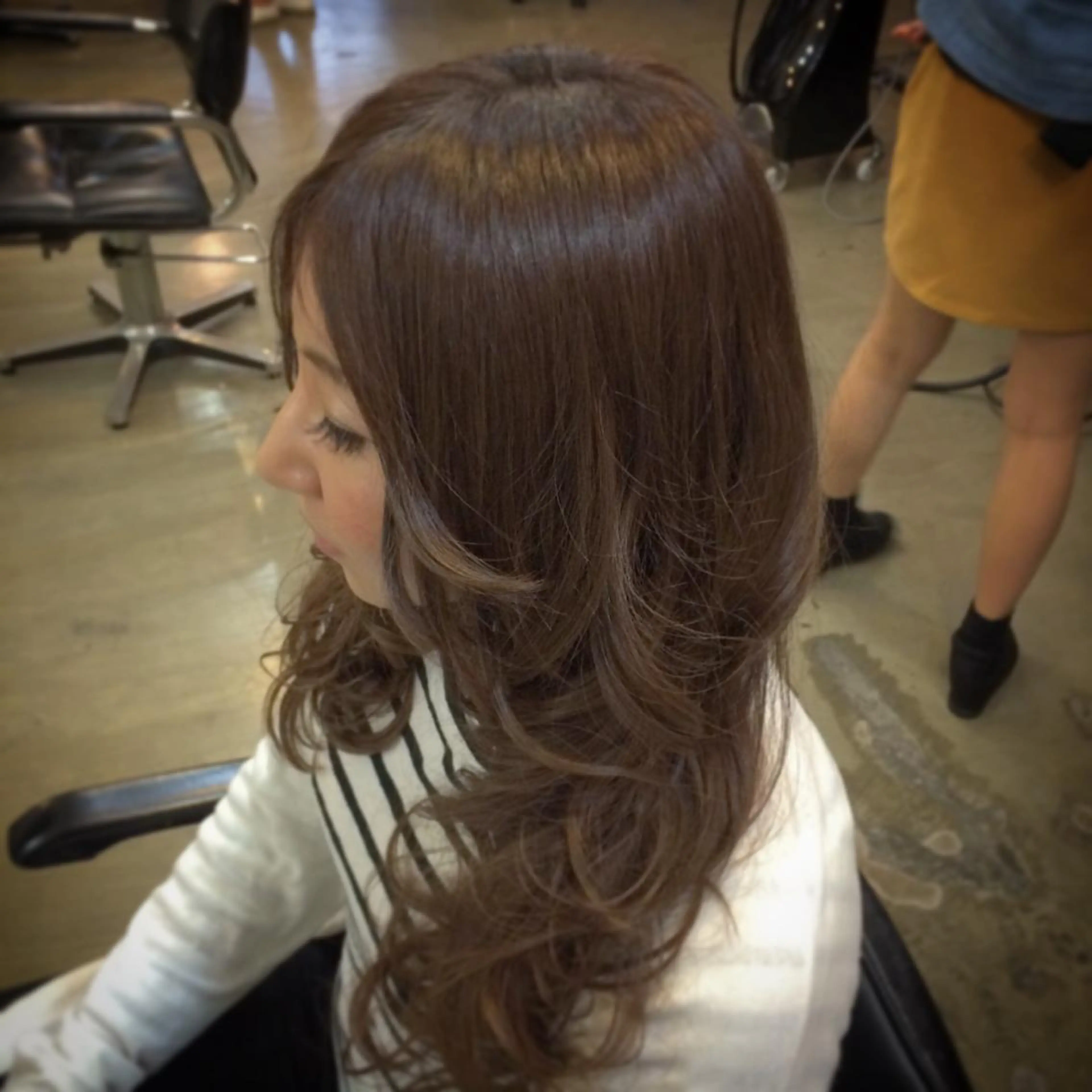 ロング カラー インナーカラー/天神 ブリーチ/吉田のヘアスタイル